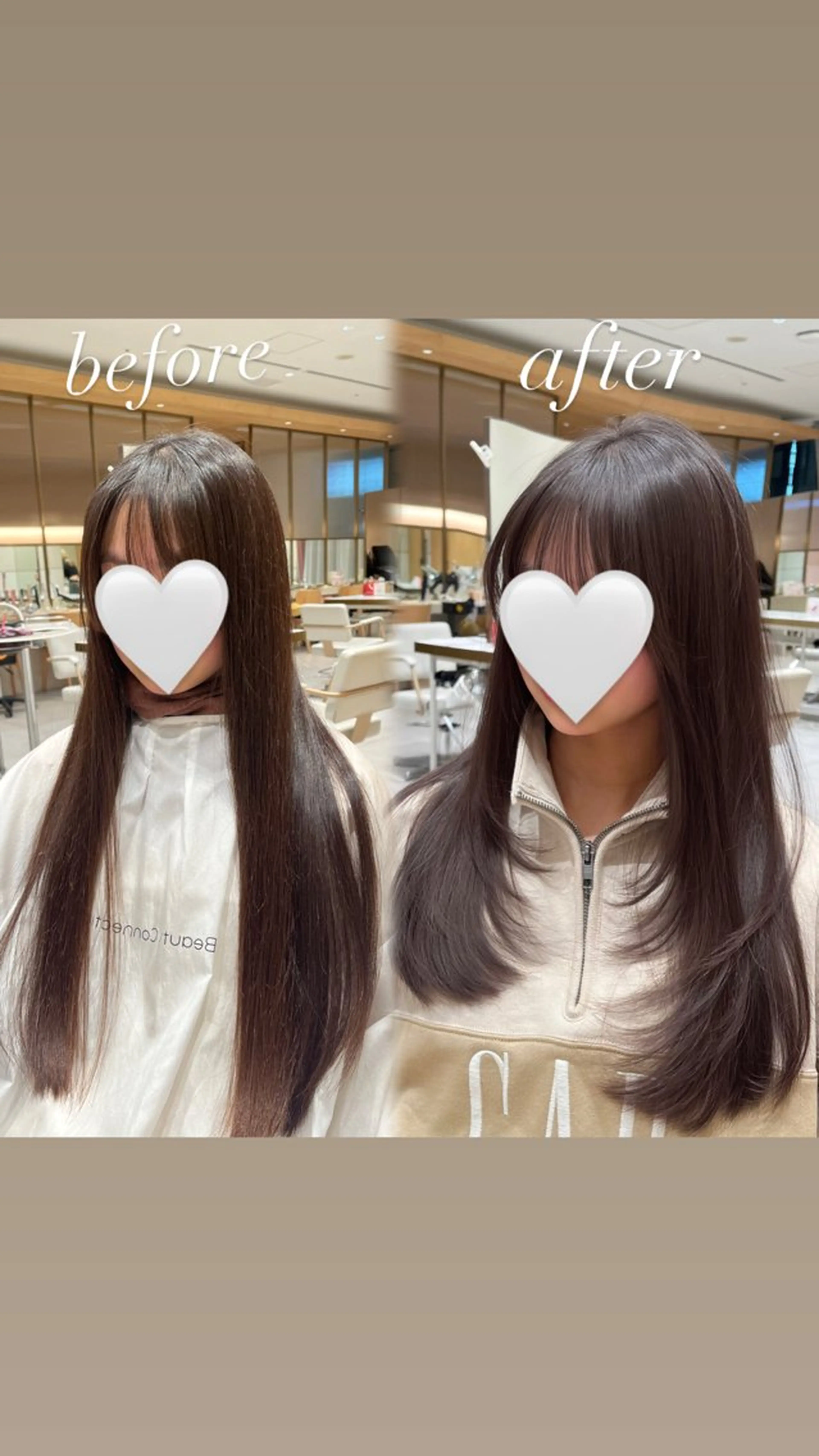 ロング 柴田礼空／レイヤー/ 顔まわりカットのヘアスタイル