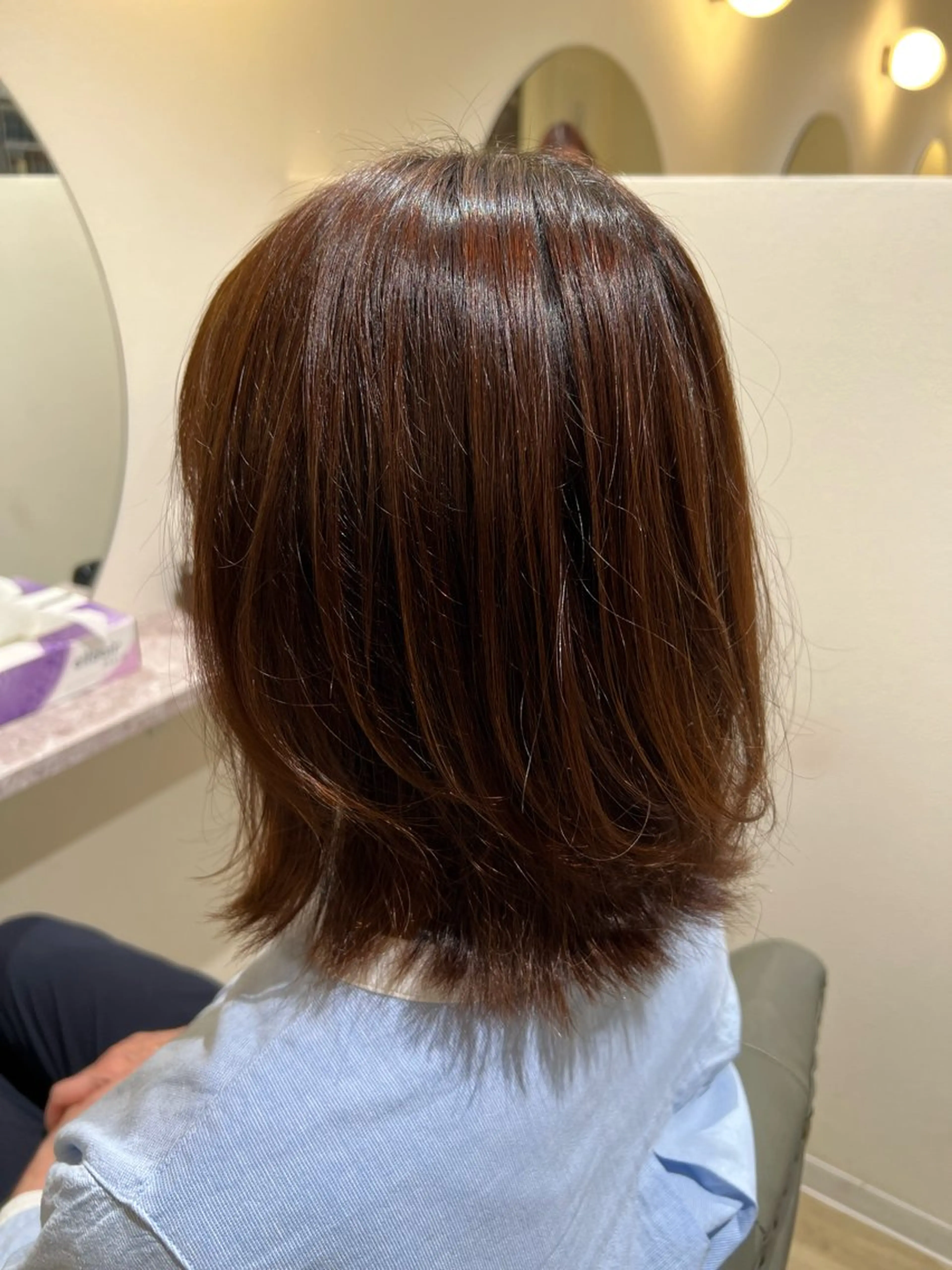 ミディアム Academy 家坂のヘアスタイル