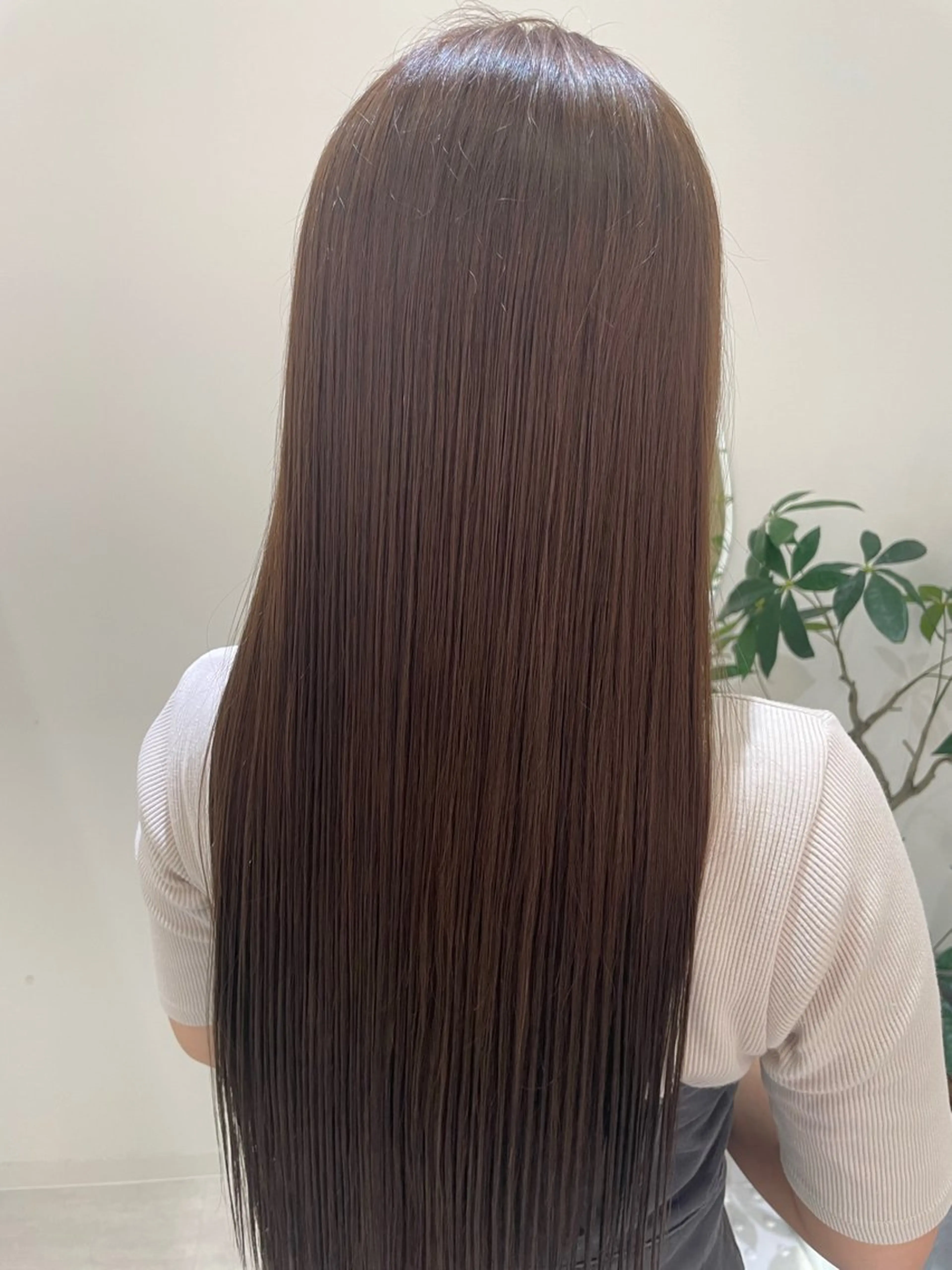 ロング カラー カット ヘアカラー トリートメント Asumi 髪質改善のヘアスタイル