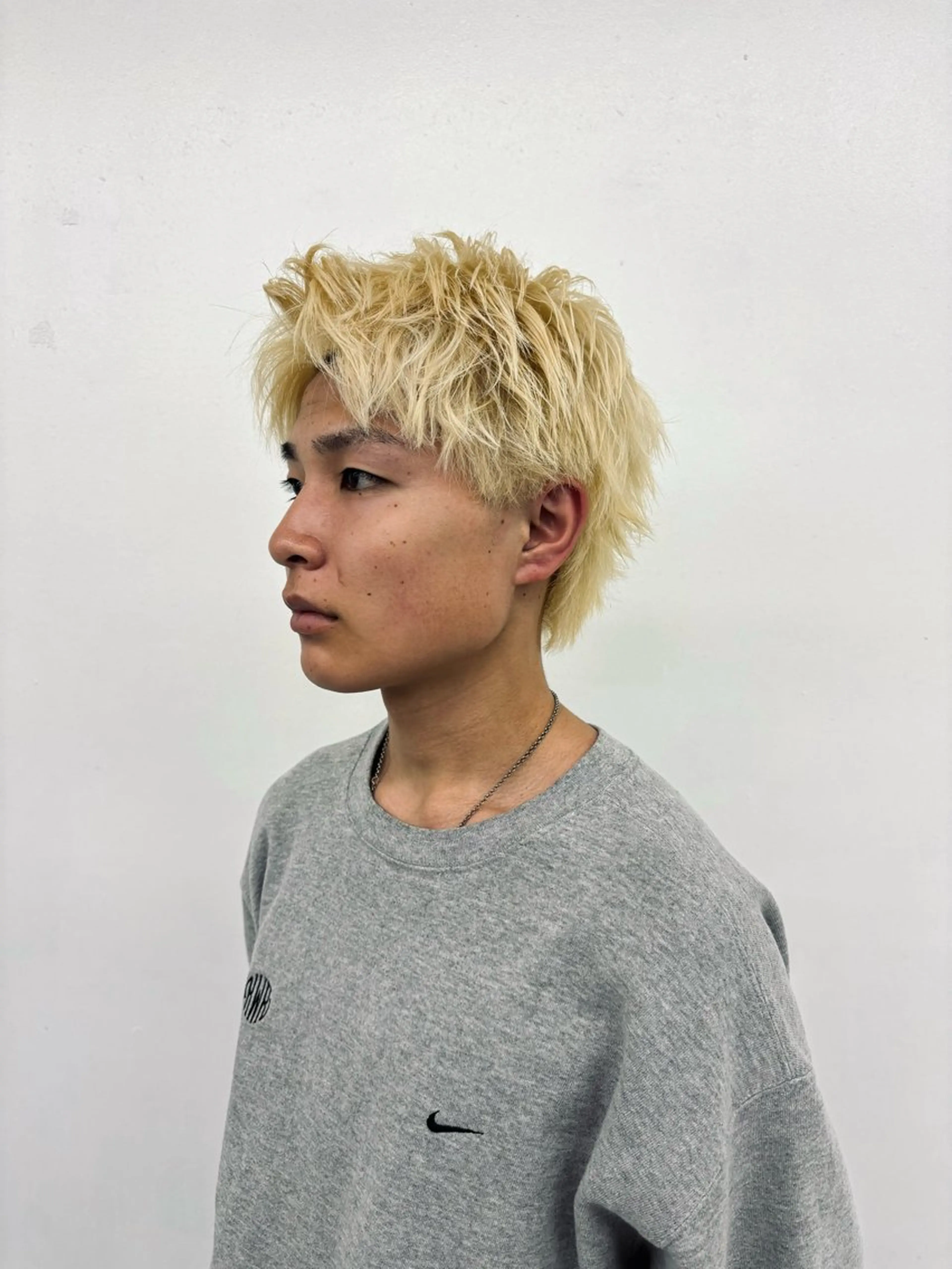 カラー メンズ カット ヘアカラー トリートメント スパイキーパーマ 柏NO1 藤本葉のヘアスタイル