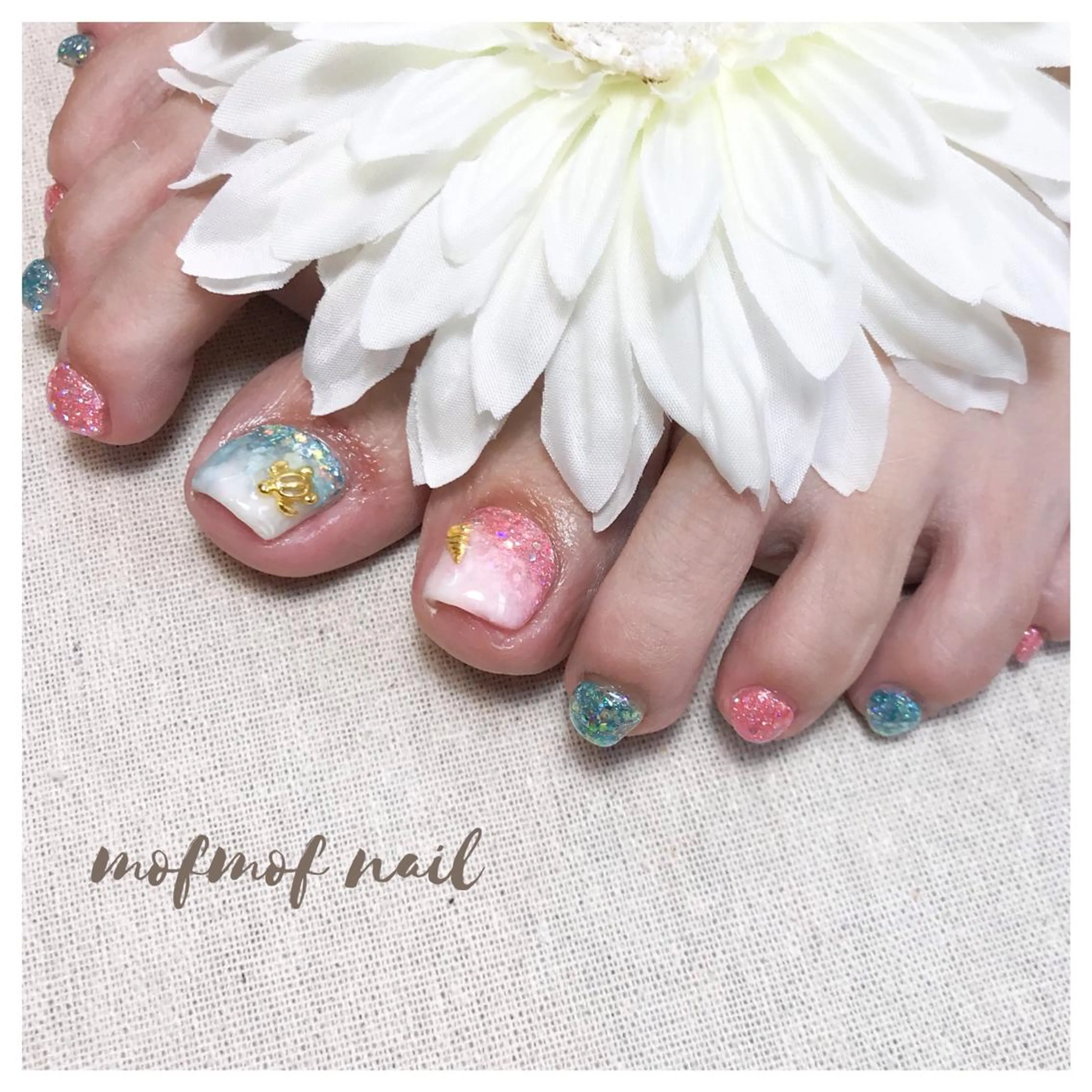 ネイル フットネイル mofmofnail 🌿shimizuのネイルデザイン