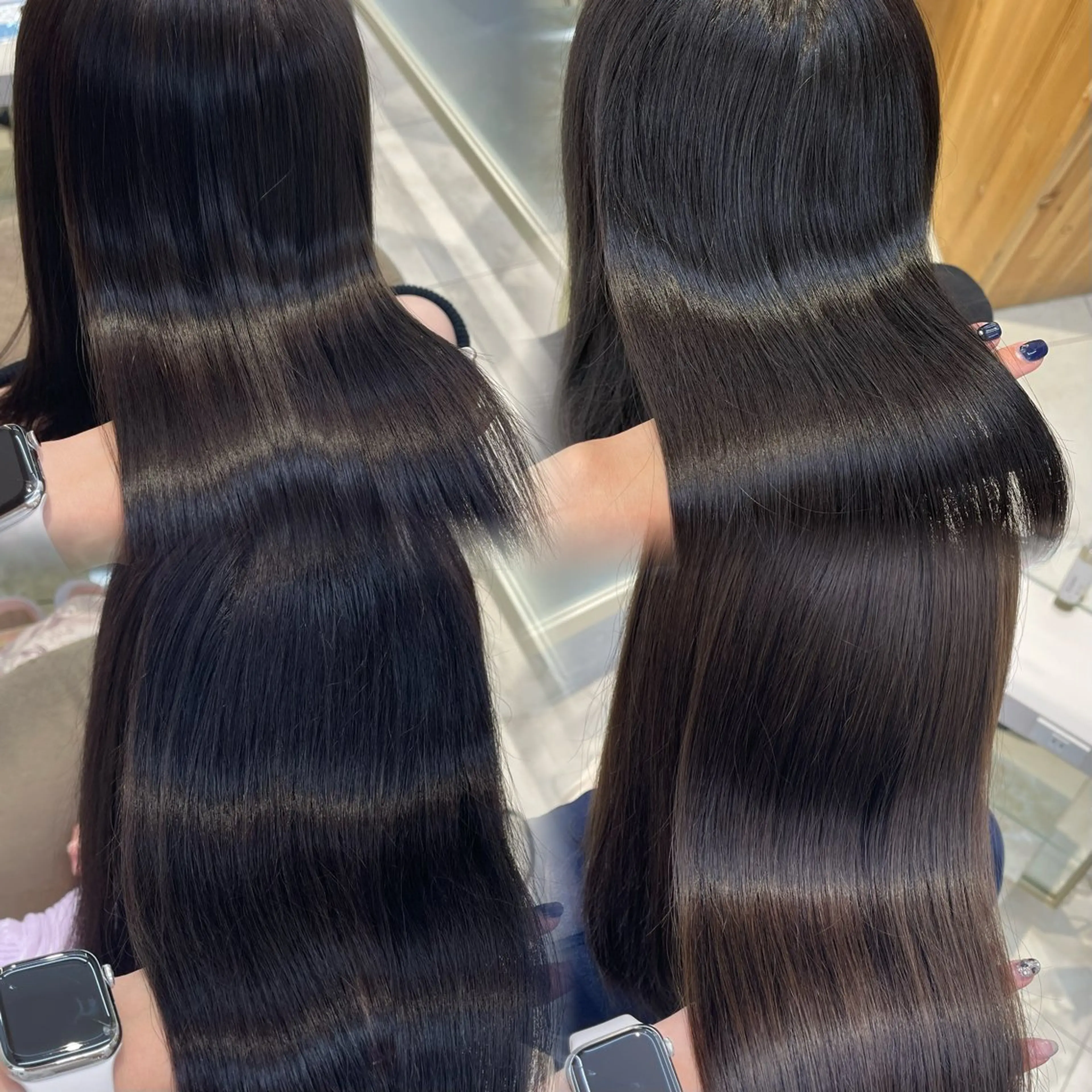 ロング カラー Hina🤎ベージュ 、グレージュ🤎のヘアスタイル