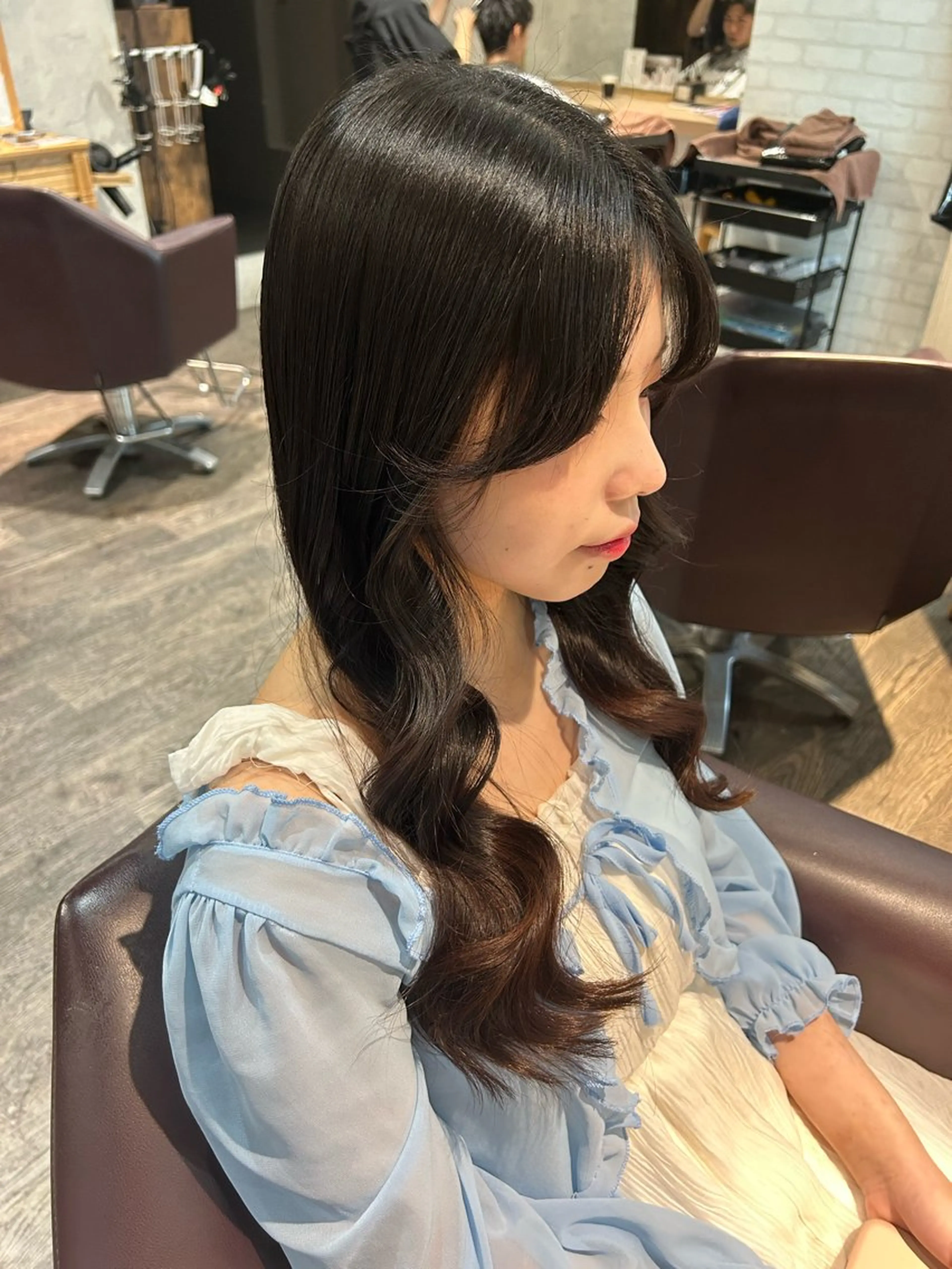 セミロング カット トリートメント ヘッドスパ パーソナルカラー 診断🍀マリンのヘアスタイル