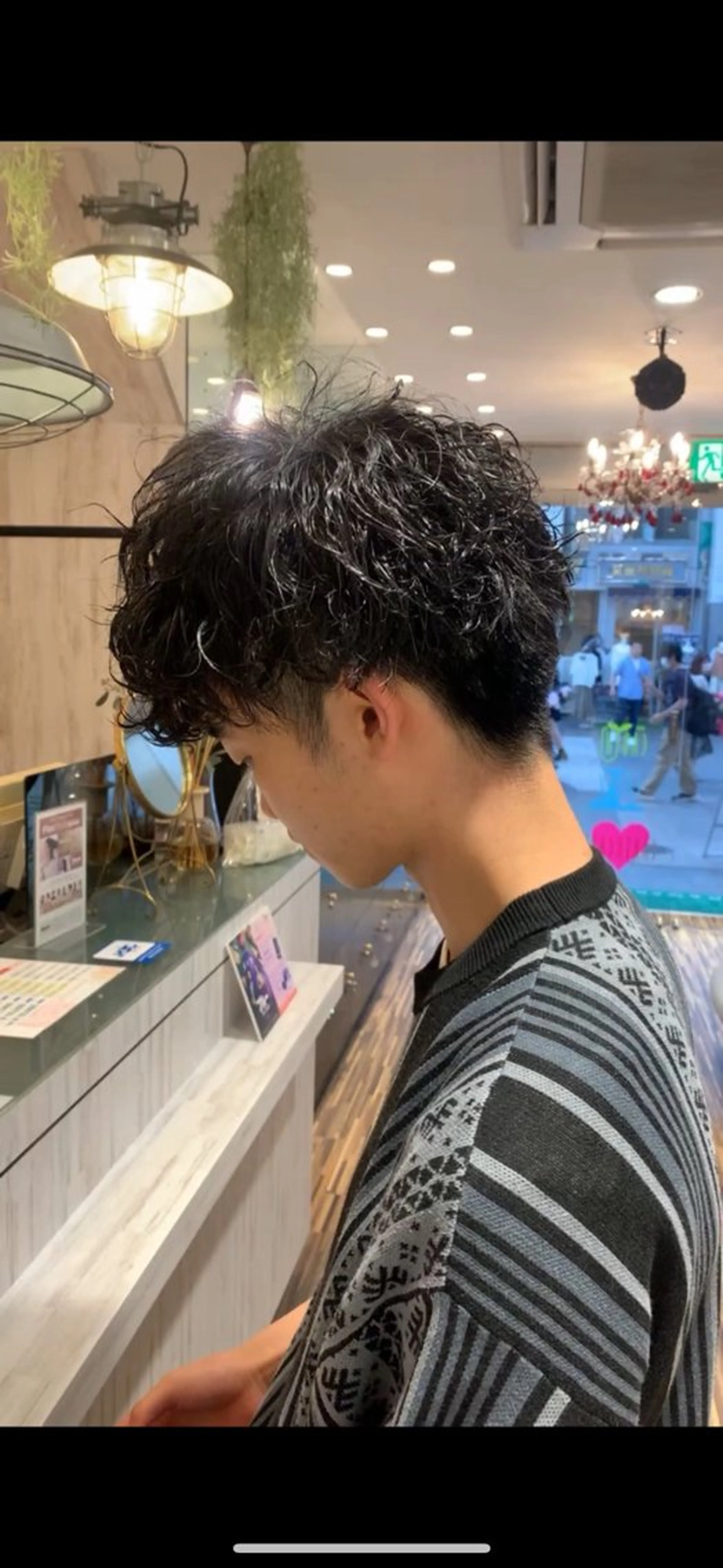 ショート メンズ カット パーマ EARTH 寺本尚生のヘアスタイル