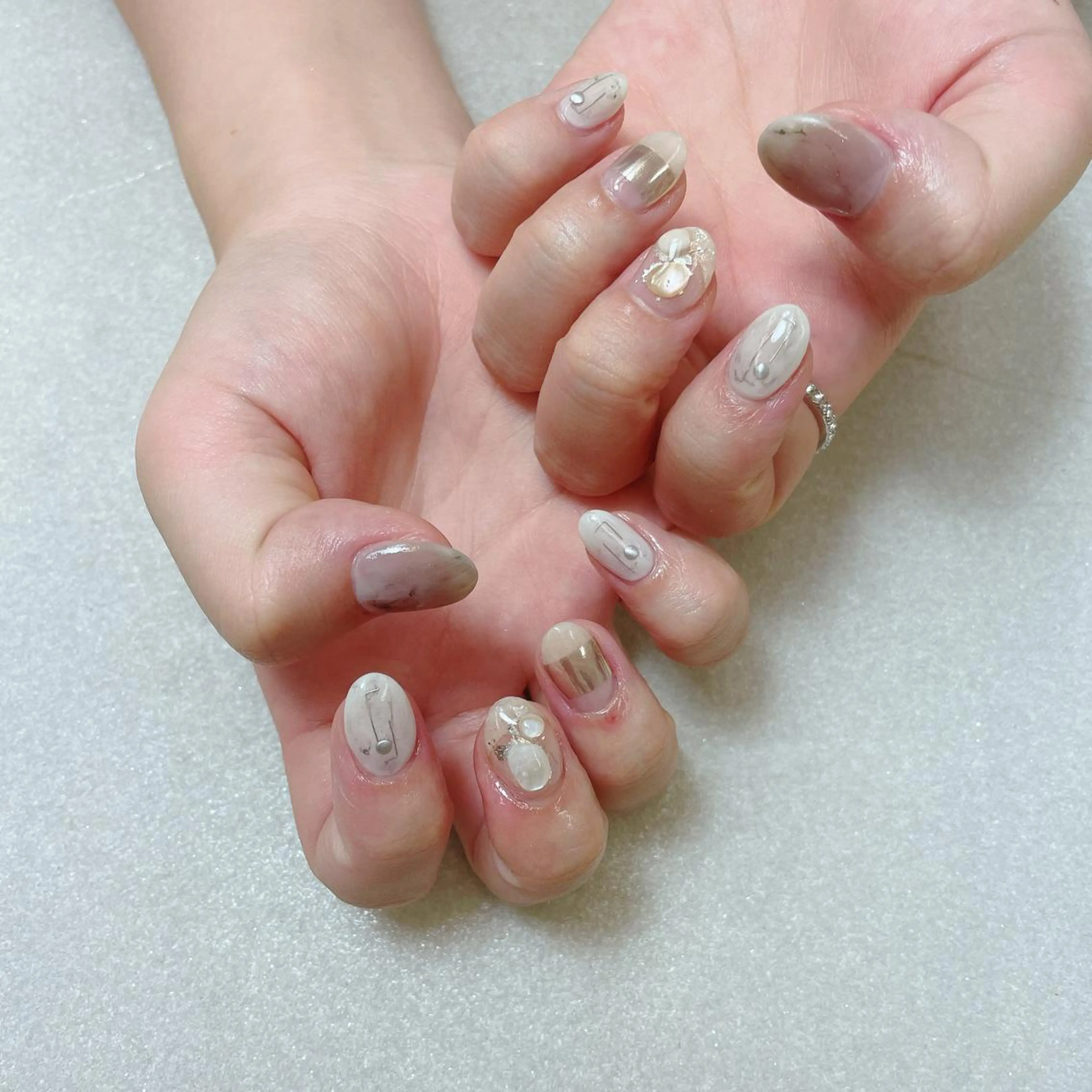 ネイル アートネイル ハンドネイル A85G ayakoのネイルデザイン