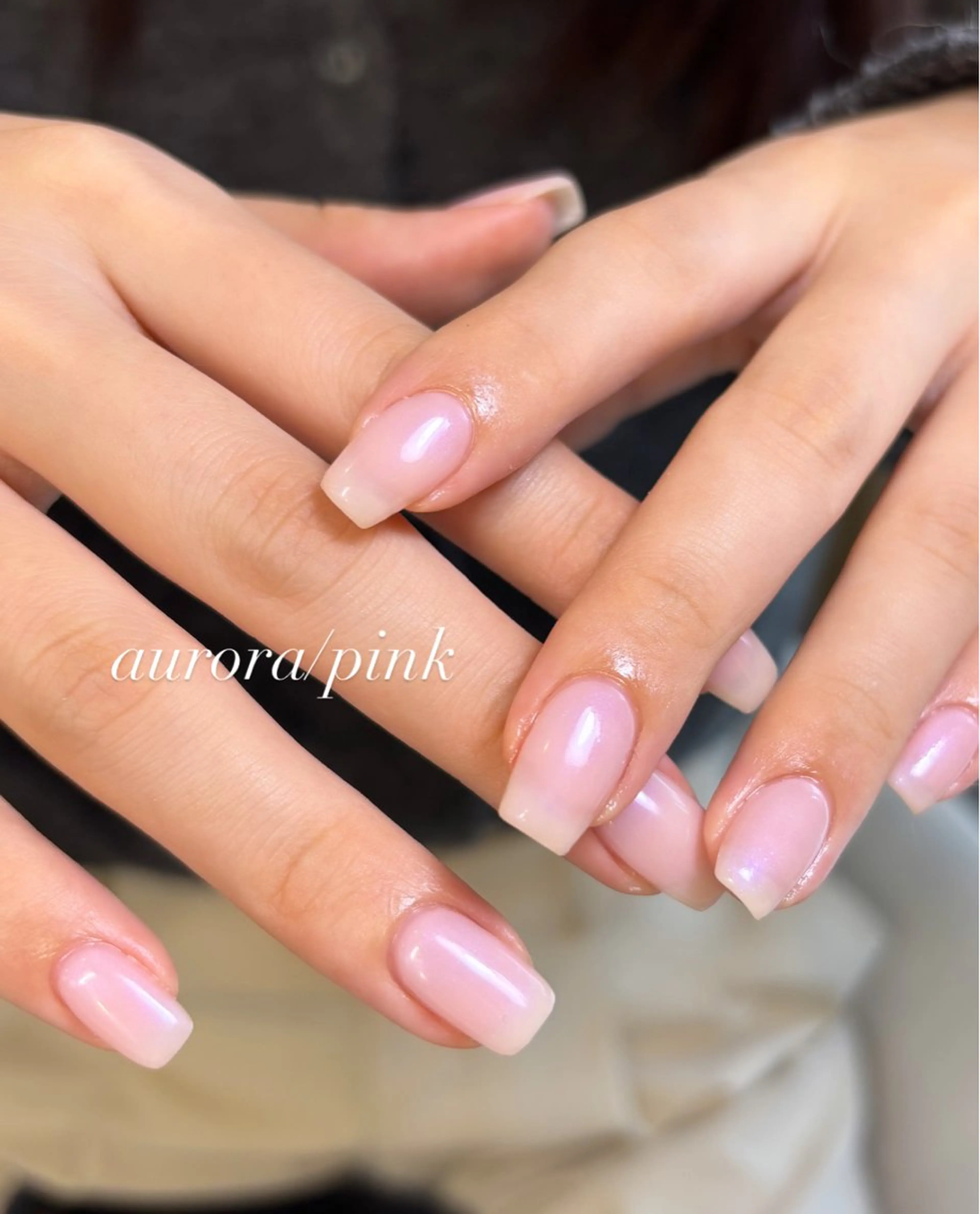 ネイル オーロラネイル 春ネイル ハンドネイル LYLY nail and beauty所属・LYLY yukiのネイルデザイン