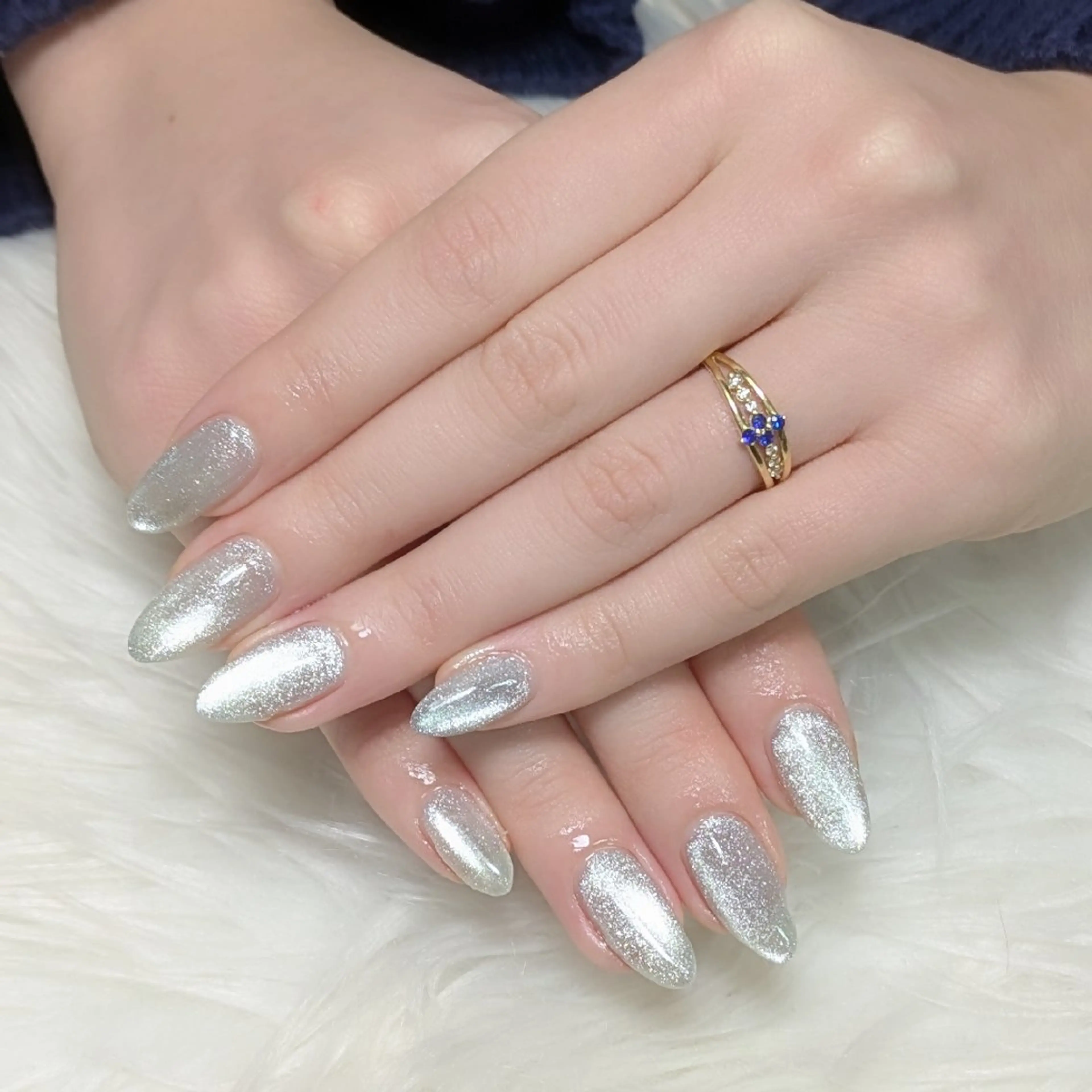 ネイル マグネットネイル ワンカラーネイル m&pPrivate nailsalonのネイルデザイン