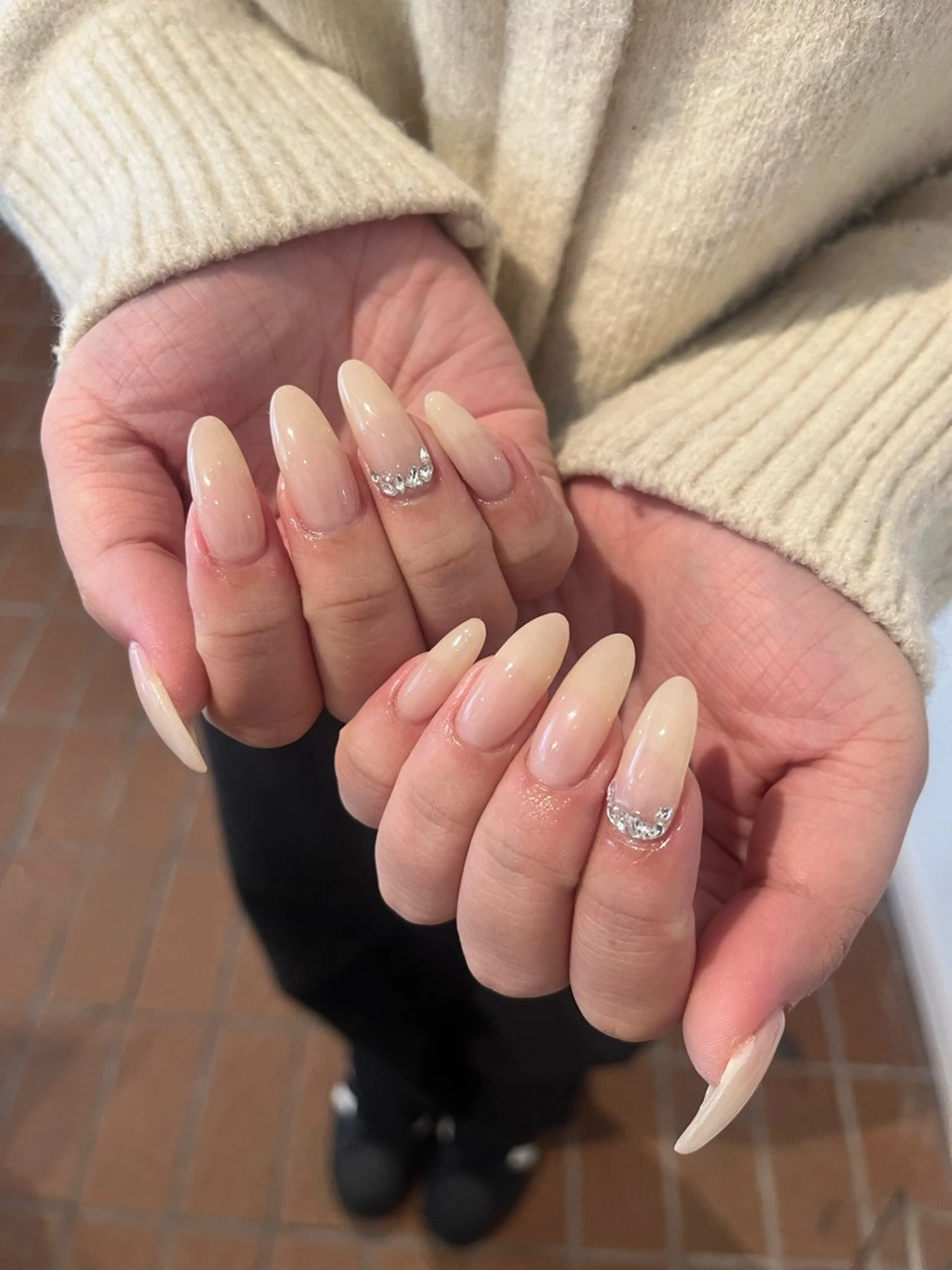 ネイル アートネイル ピンク ピンクベージュ ハンドネイル ballie／小野原 なつみのネイルデザイン