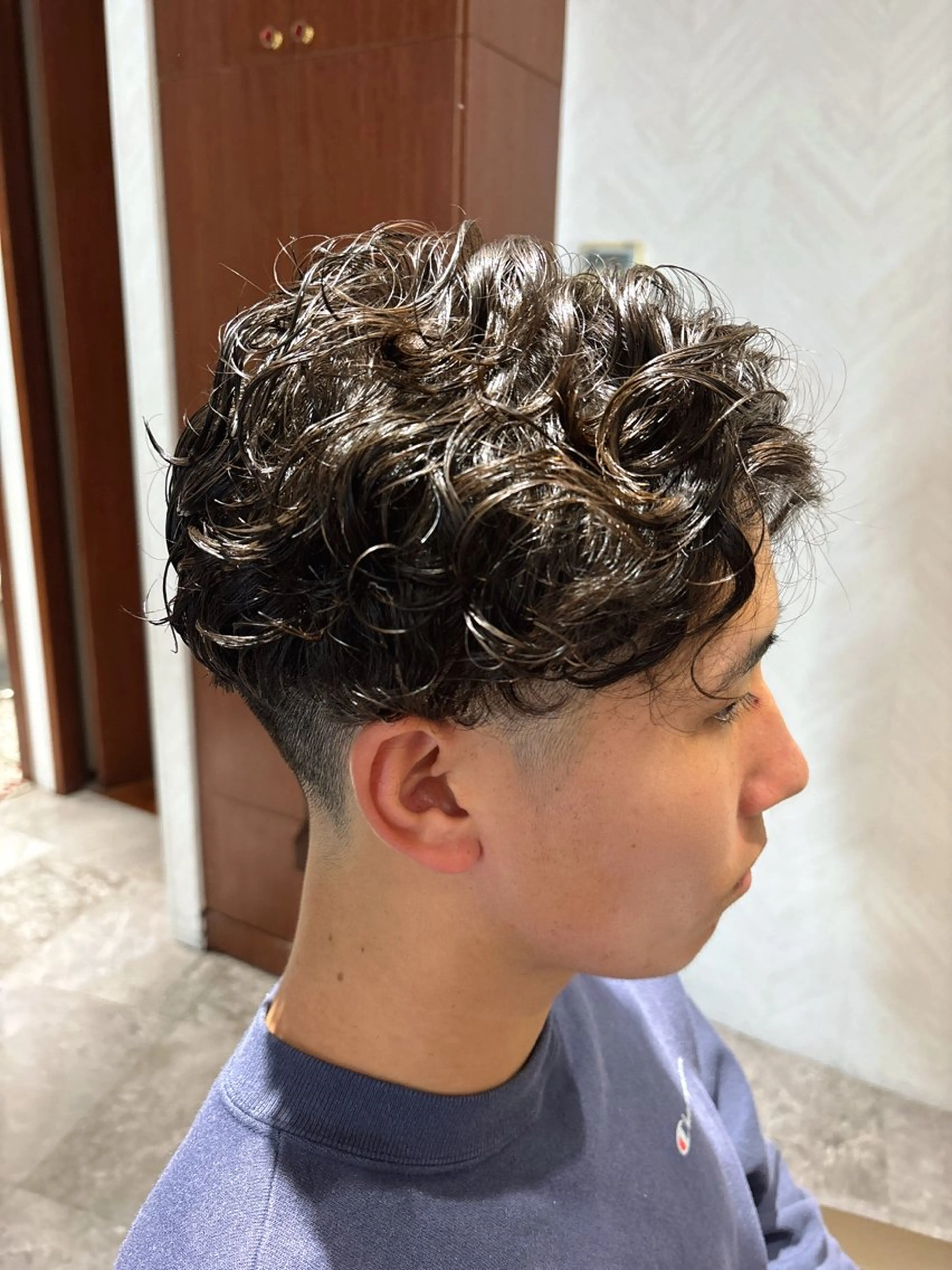 パーマ メンズ 篠田 綾乃のヘアスタイル