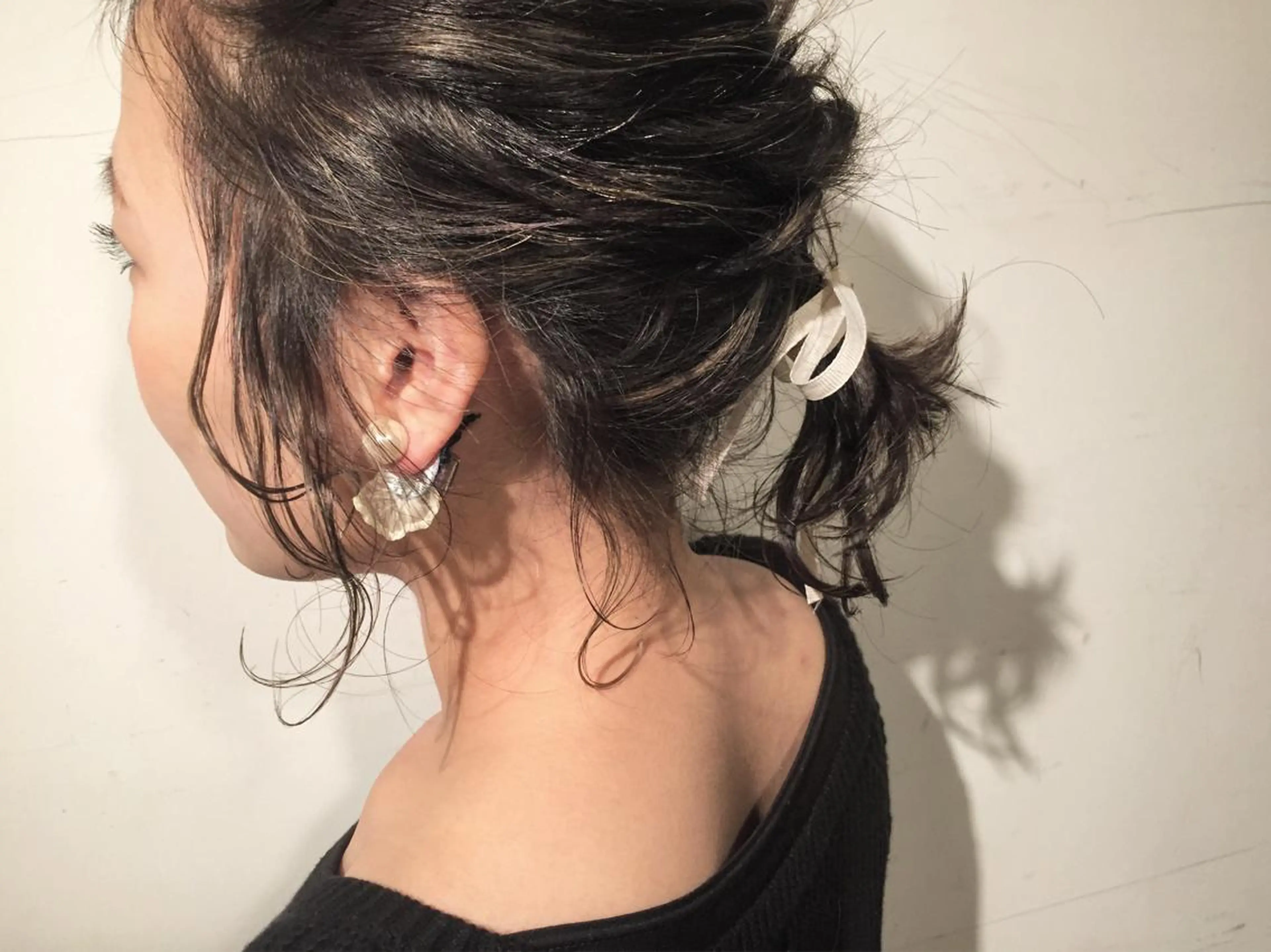 ミディアム カラー ヘアアレンジ ツキノキ ミナのヘアスタイル