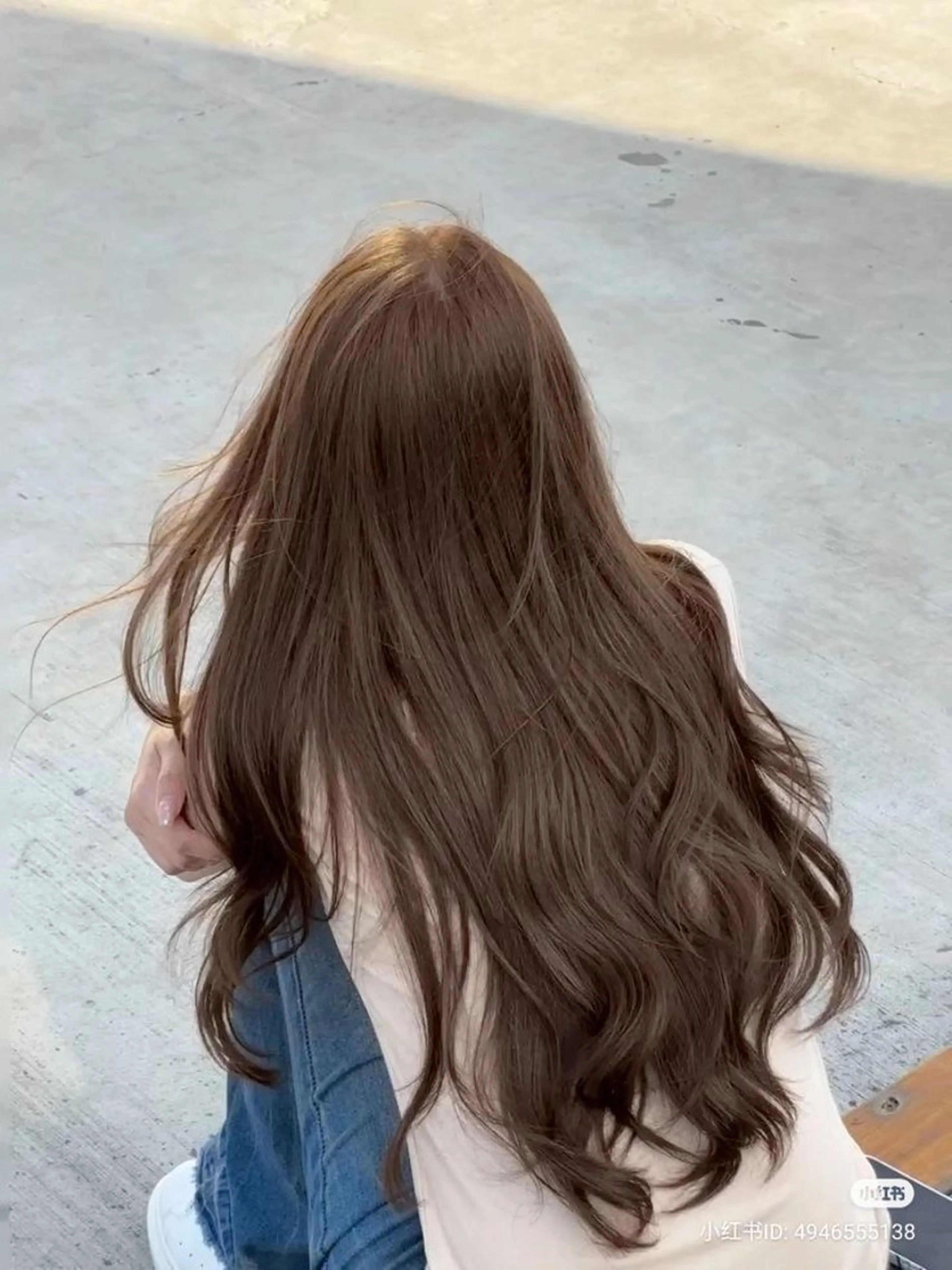 ロング カラー パーマ ヘアアレンジ ヘアカラー トリートメント ヘッドスパ ヘアセット 🤍レイヤーカット/ ベージュヘア🤍のヘアスタイル
