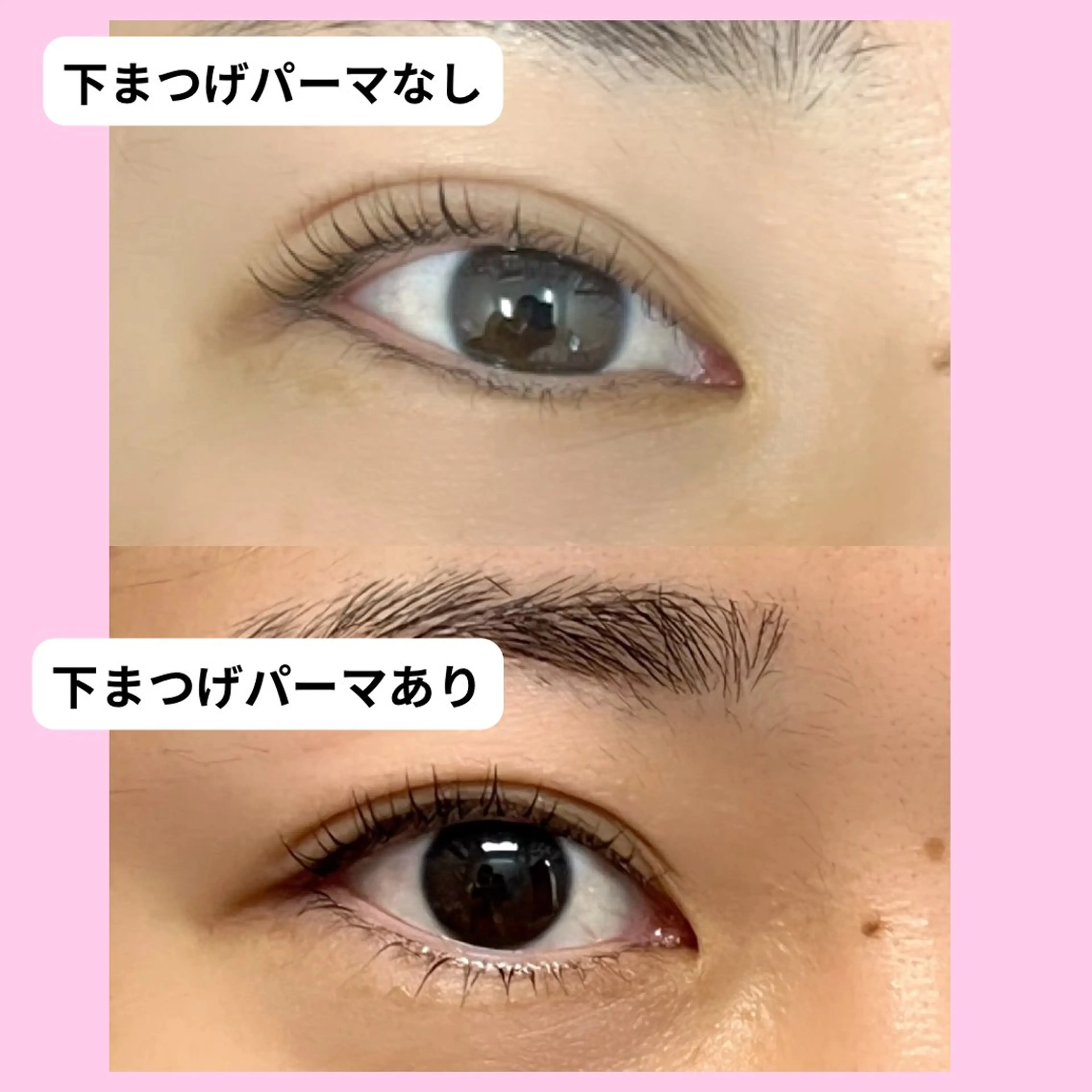 【上下まつ毛パーマモデル】の写真