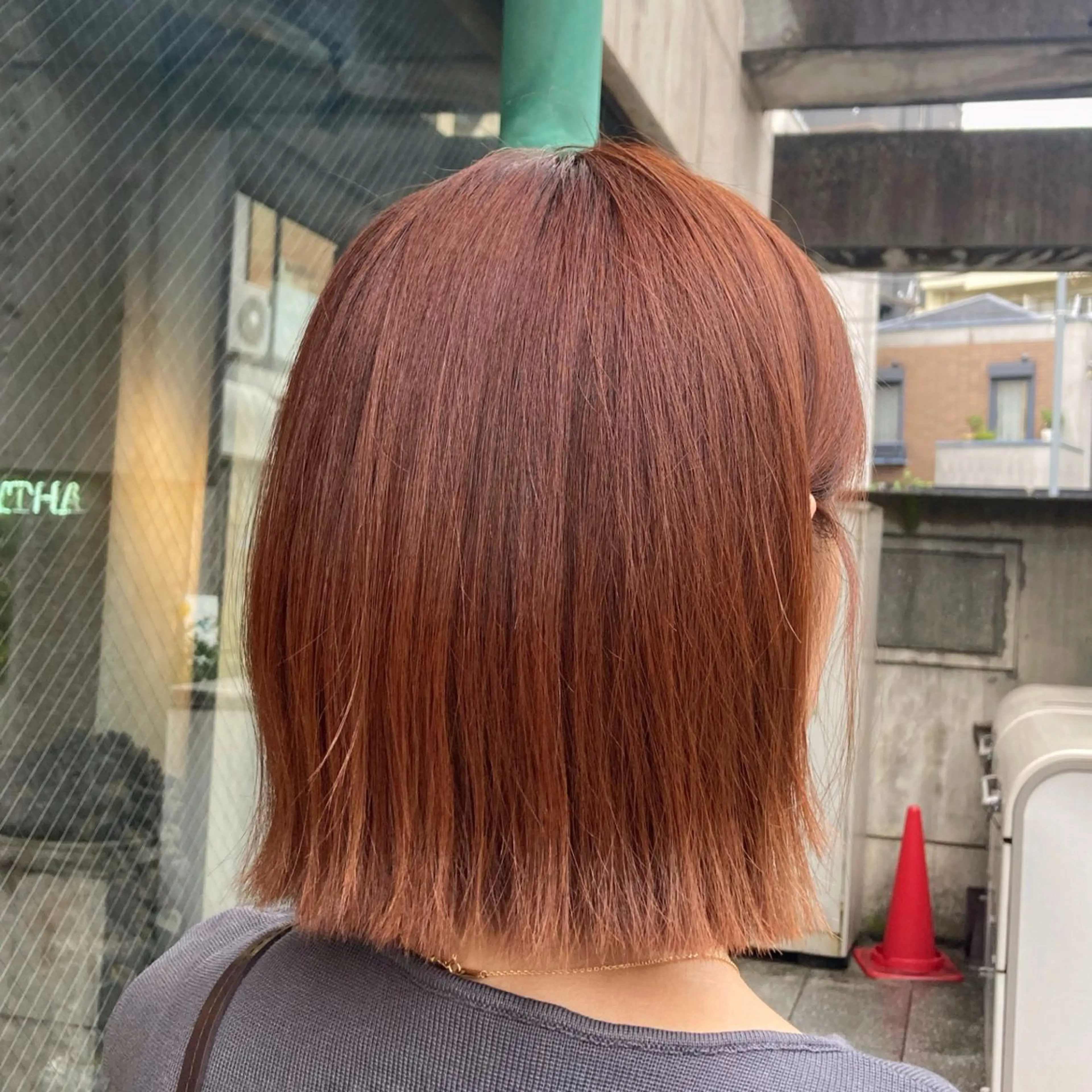 セミロング カラー パーマ ヘアアレンジ ヘアカラー トリートメント くびれヘア/艶カラー /髪質改善🌷喜美花のヘアスタイル