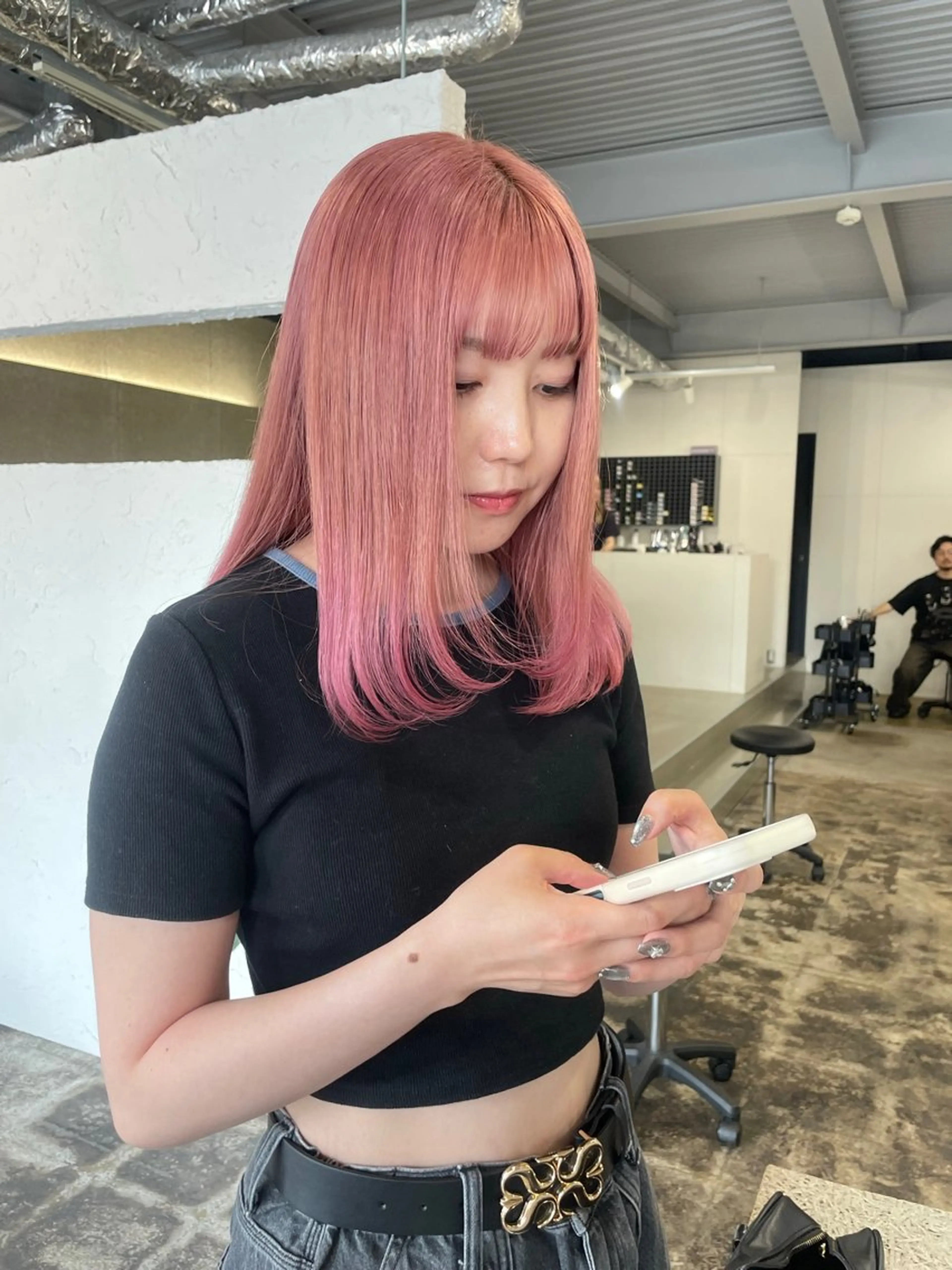 ロング カット ヘアカラー shiba tomomiのヘアスタイル