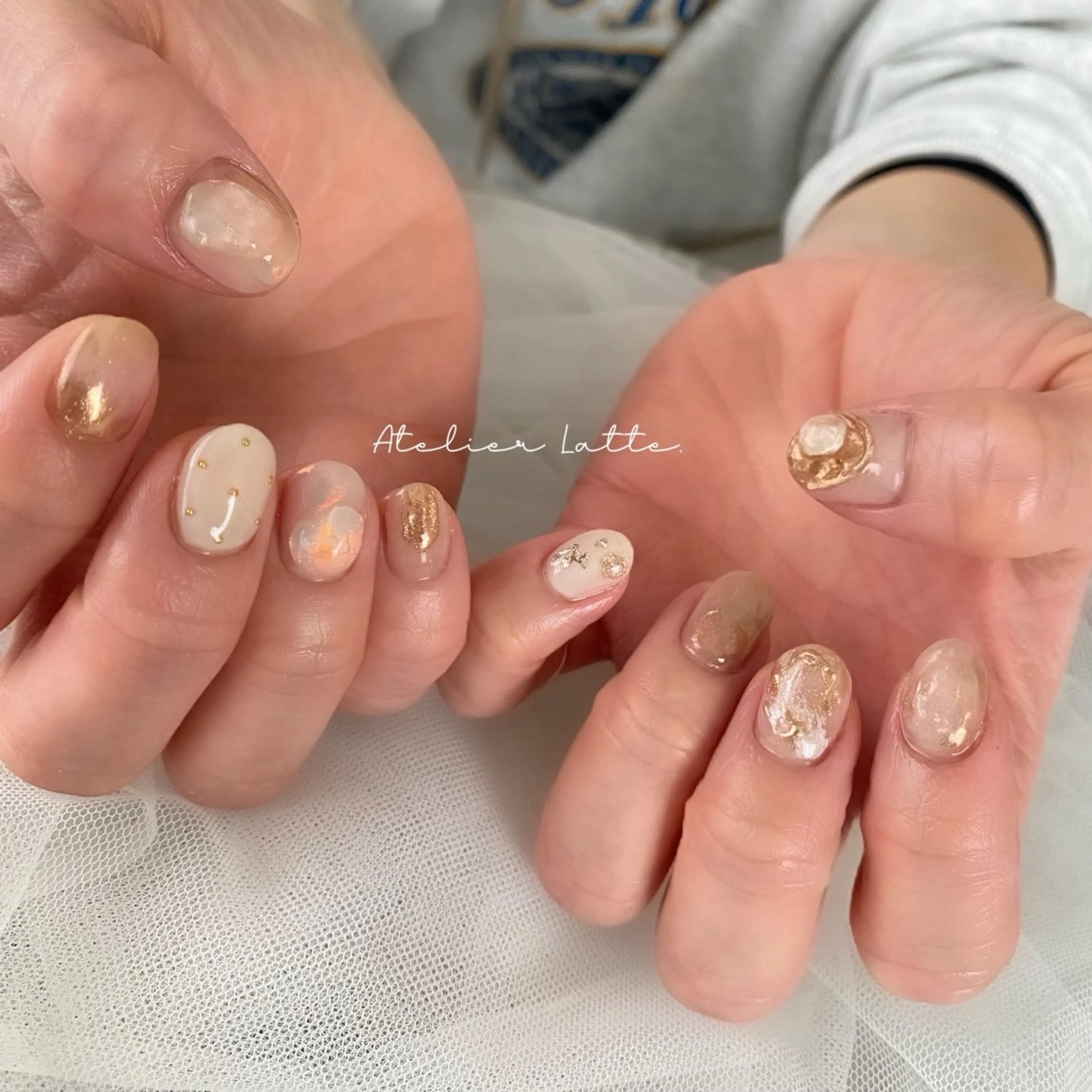 ネイル ハンドネイル フットネイル Atelier Latteのネイルデザイン