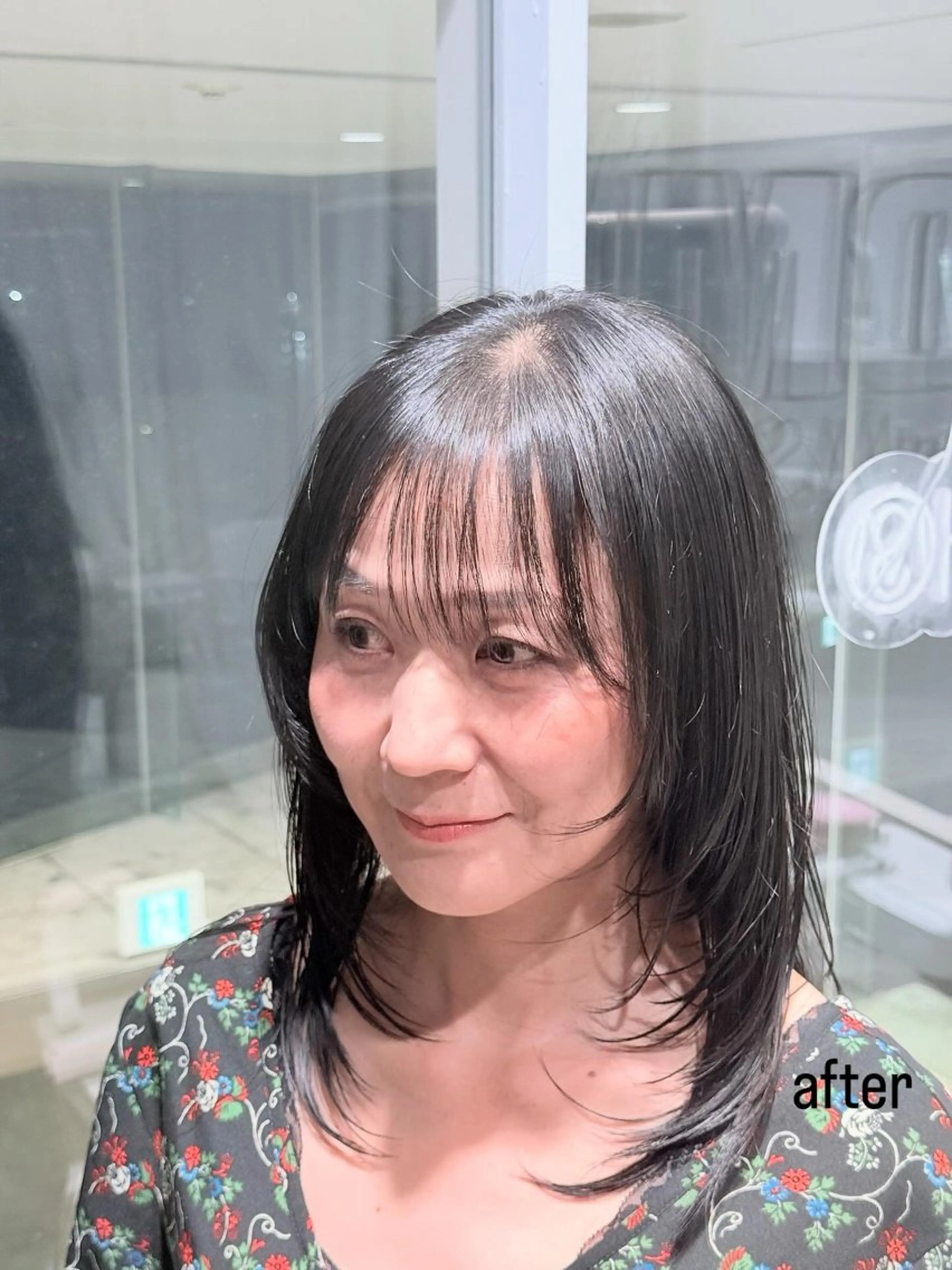 ミディアム 顔周りカット 韓国風ヘア レイヤーカット MAISON des M.SLASH所属・竹内 貫のヘアスタイル