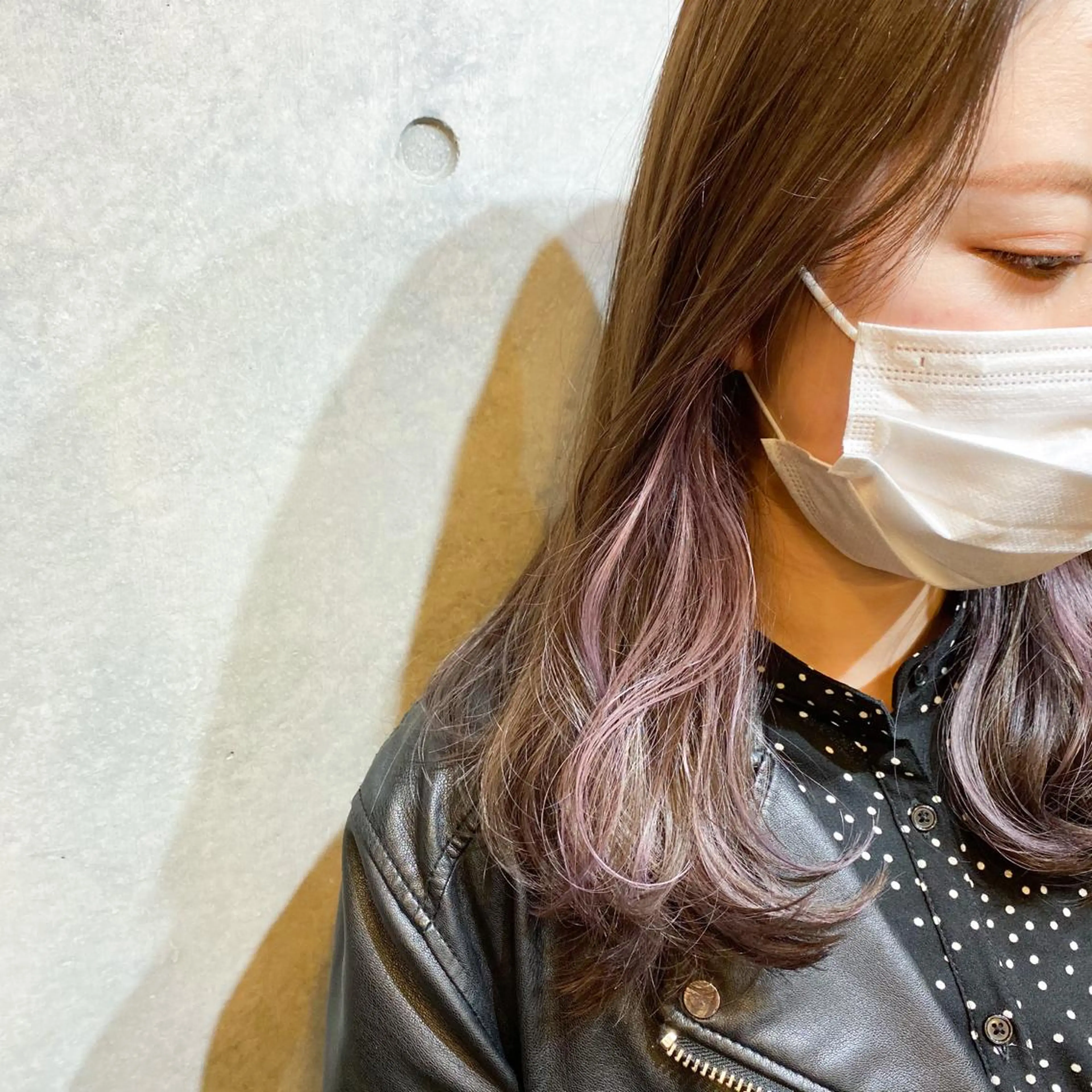 ロング カラー ヘアカラー 艶髪ブリーチ 永井竜也のヘアスタイル