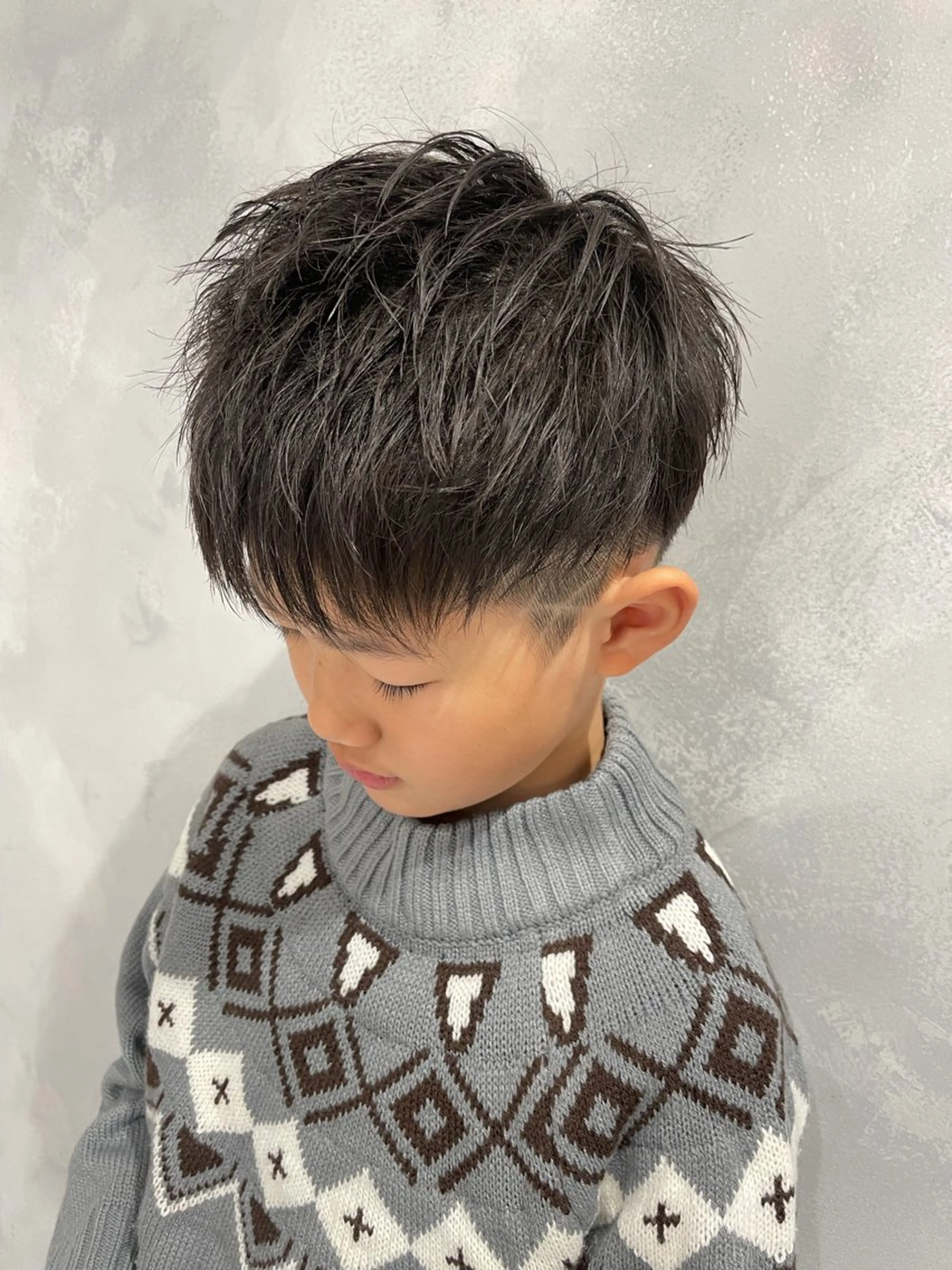 メンズ キッズ カット 飯田 祥哉のヘアスタイル