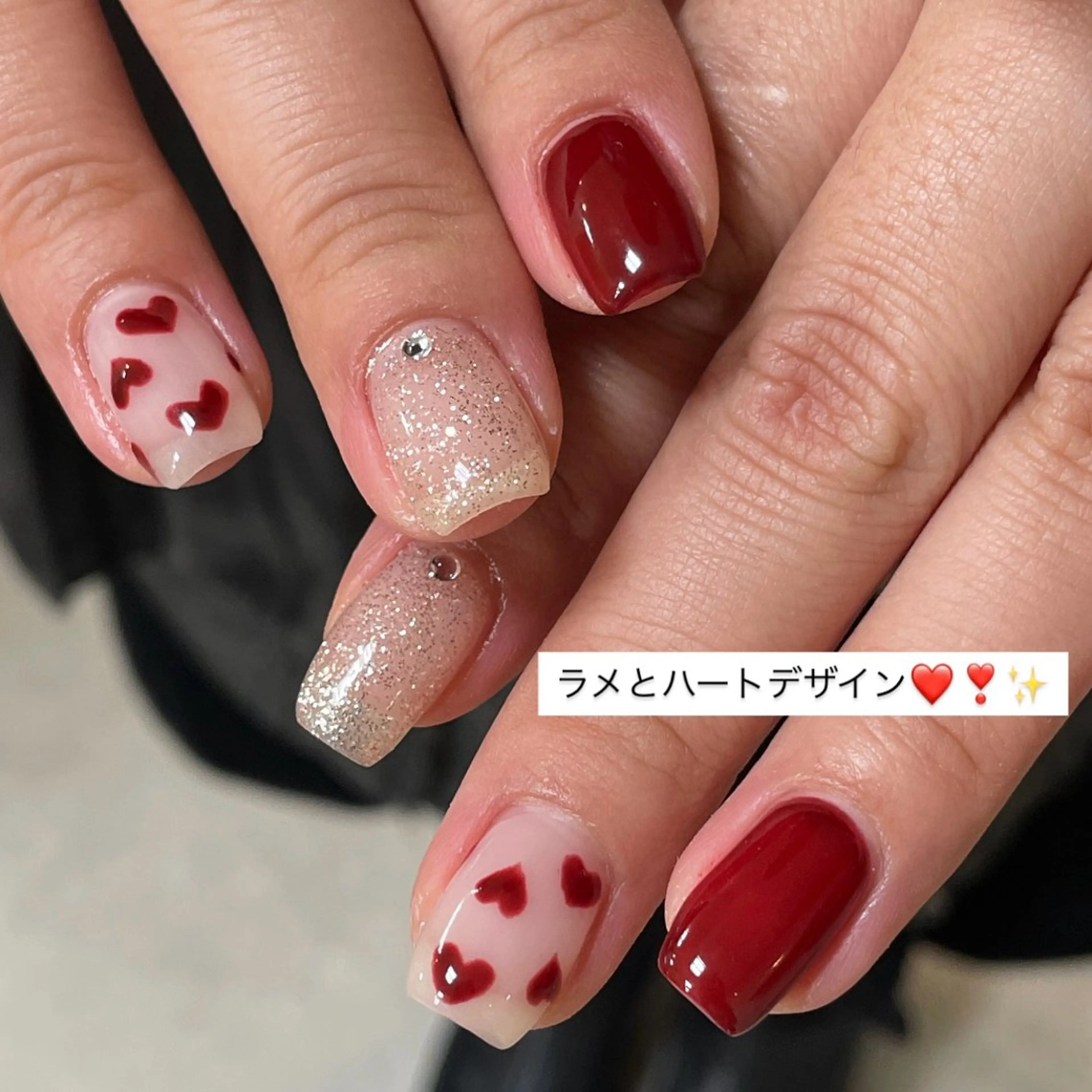 ネイル ラメ(グリッター) ワンカラーネイル ハンドネイル you (ユウ)のネイルデザイン