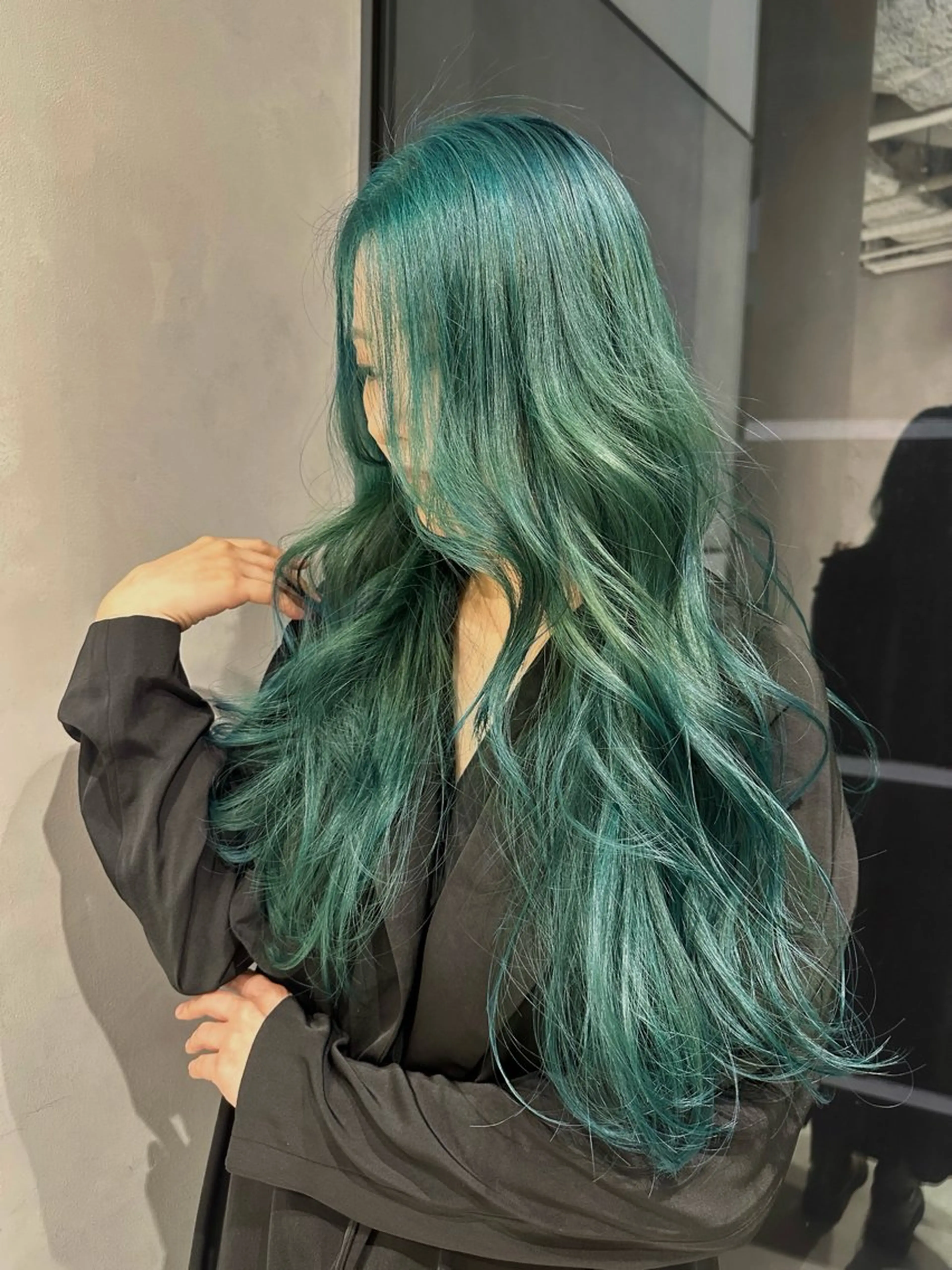 ロング カラー ロングレイヤー ブリーチ レイヤーカット ロング カット ヘアカラー トリートメント 似合わせ小顔ショート /akane🐰♥️のヘアスタイル