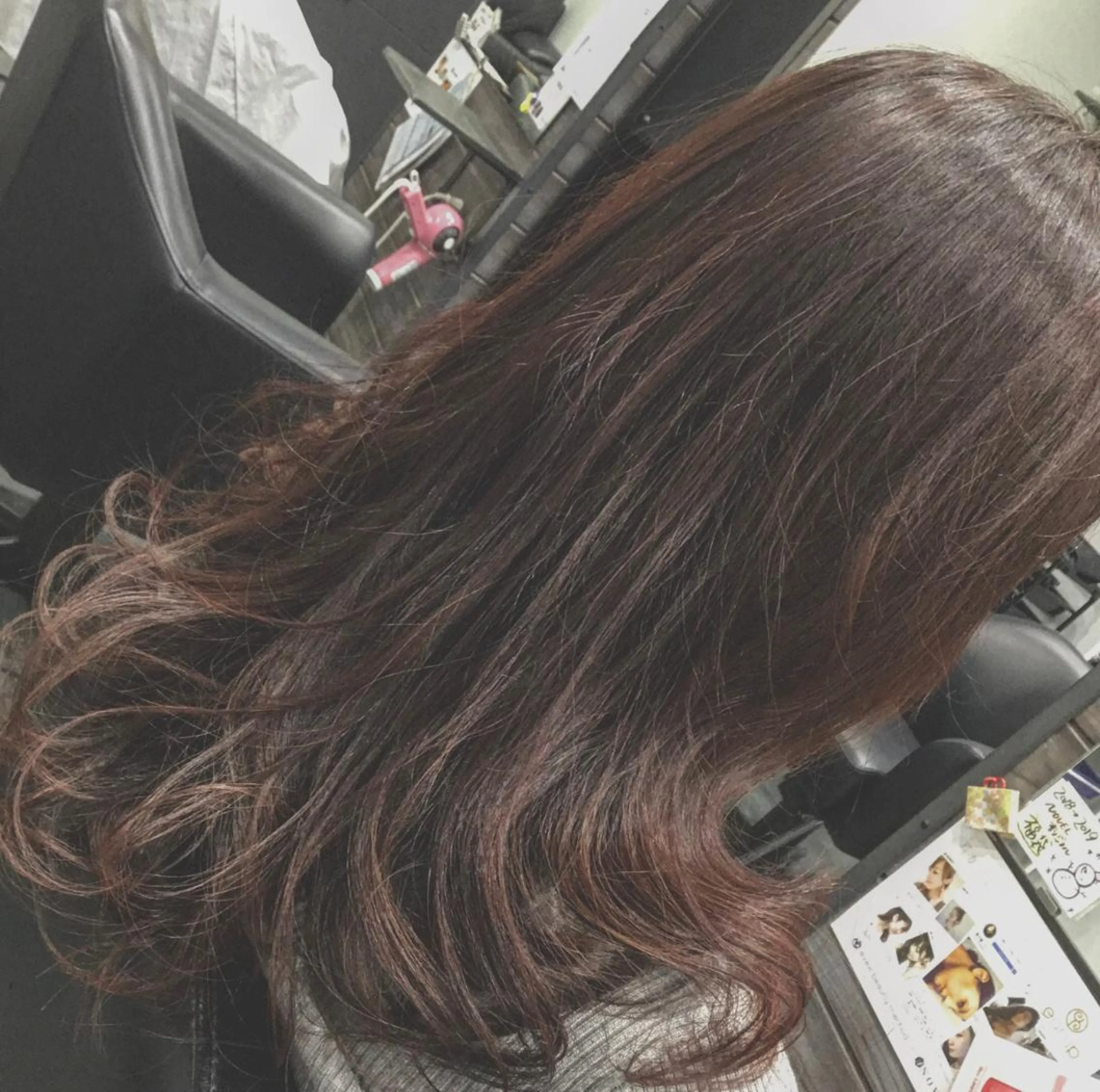 ロング カラー 林 朱里のヘアスタイル