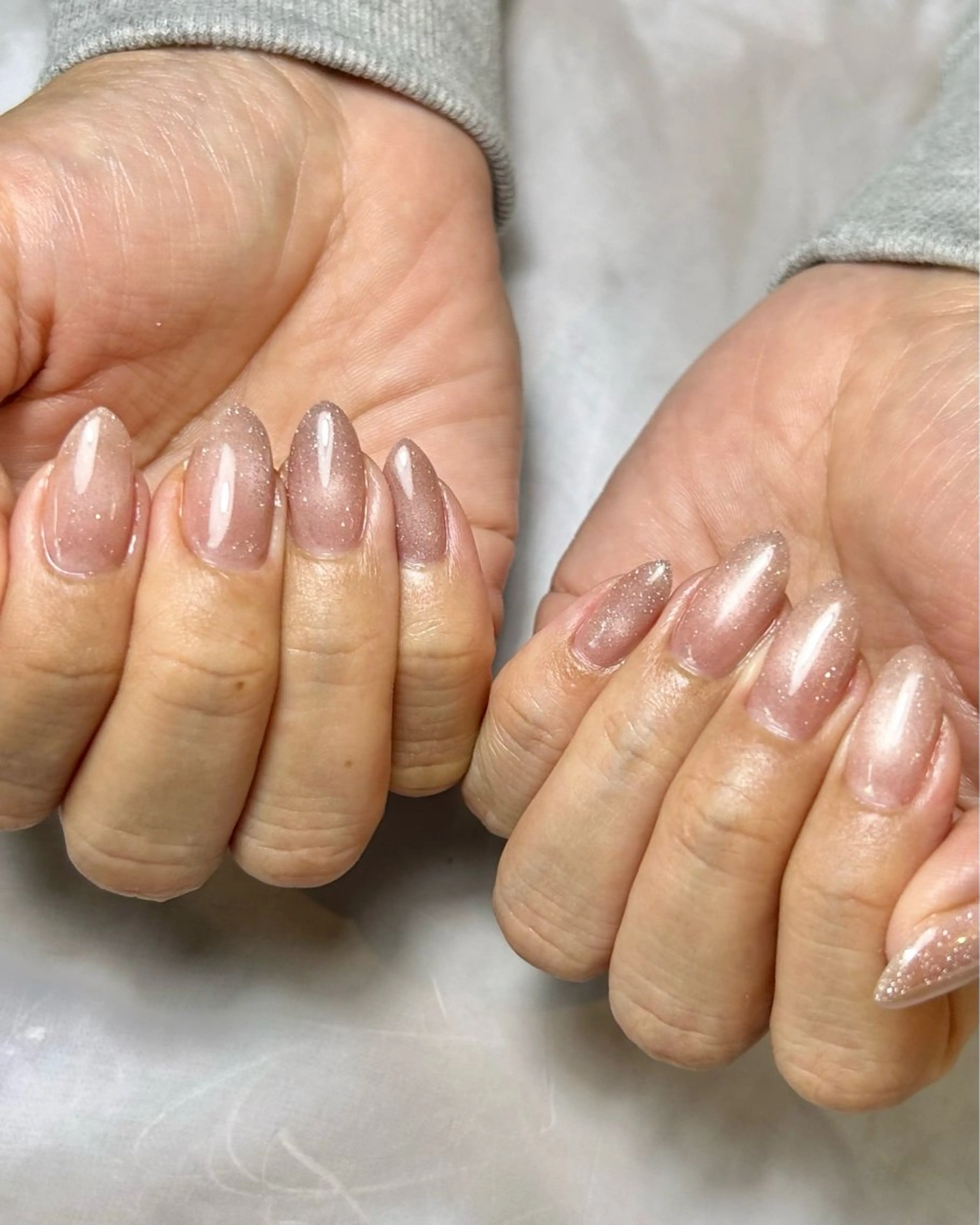 ネイル フラッシュネイル ラメ(グリッター) ワンカラーネイル ハンドネイル Reflection marikoのネイルデザイン