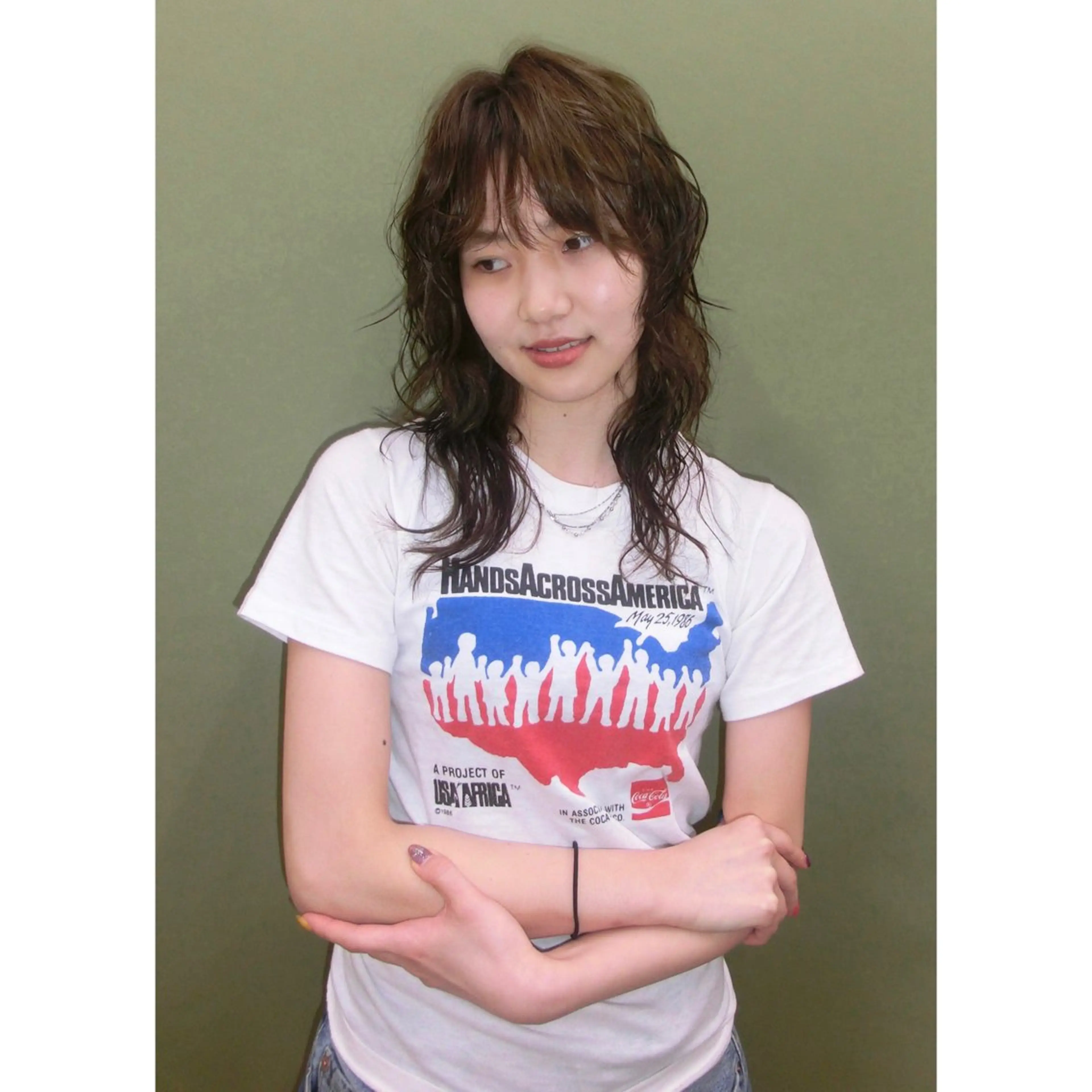 ミディアム カラー パーマ ヘアカラー トリートメント ヘアセット Kanna 神奈のヘアスタイル