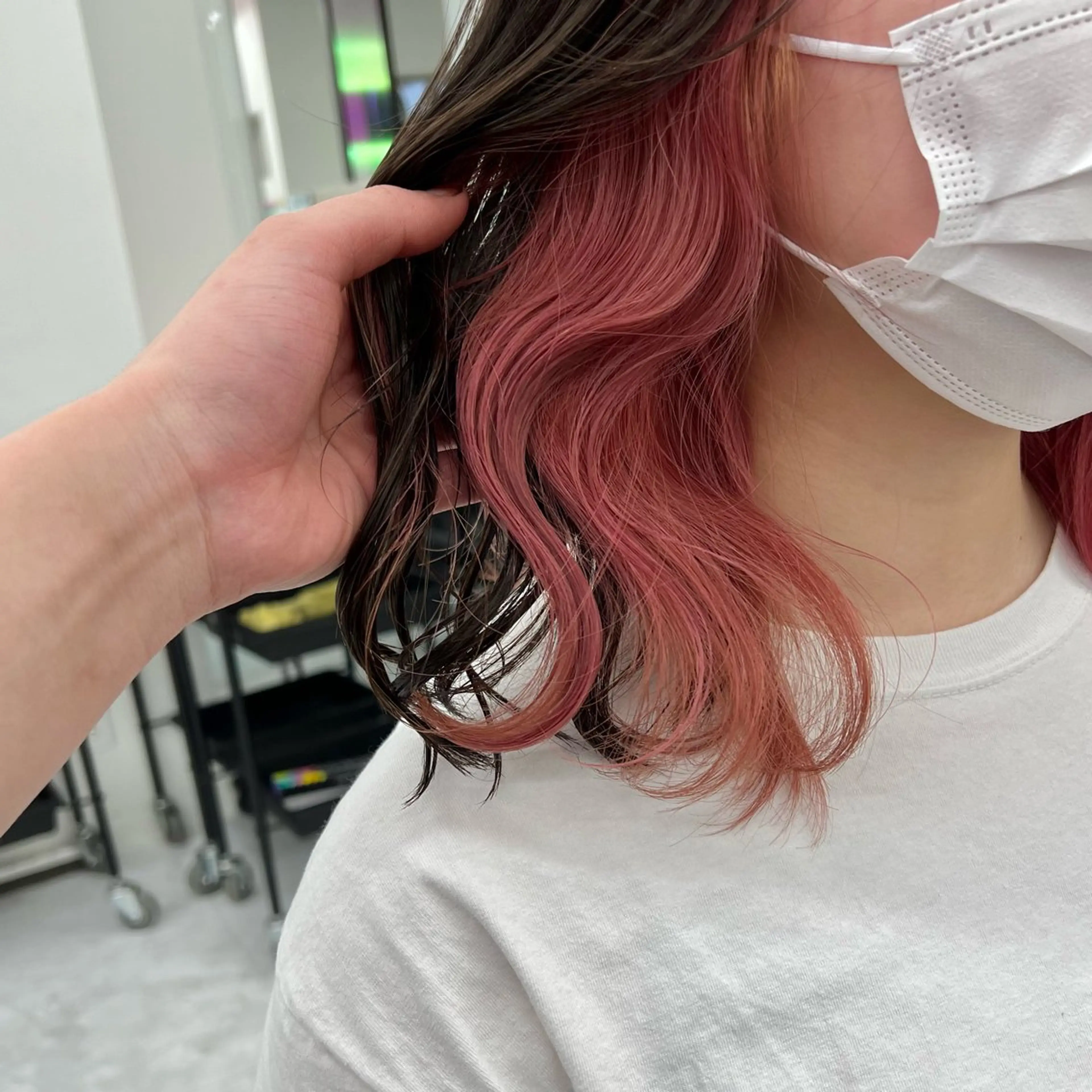 ミディアム カラー 💫トレンドパーマ 友輝💫のヘアスタイル