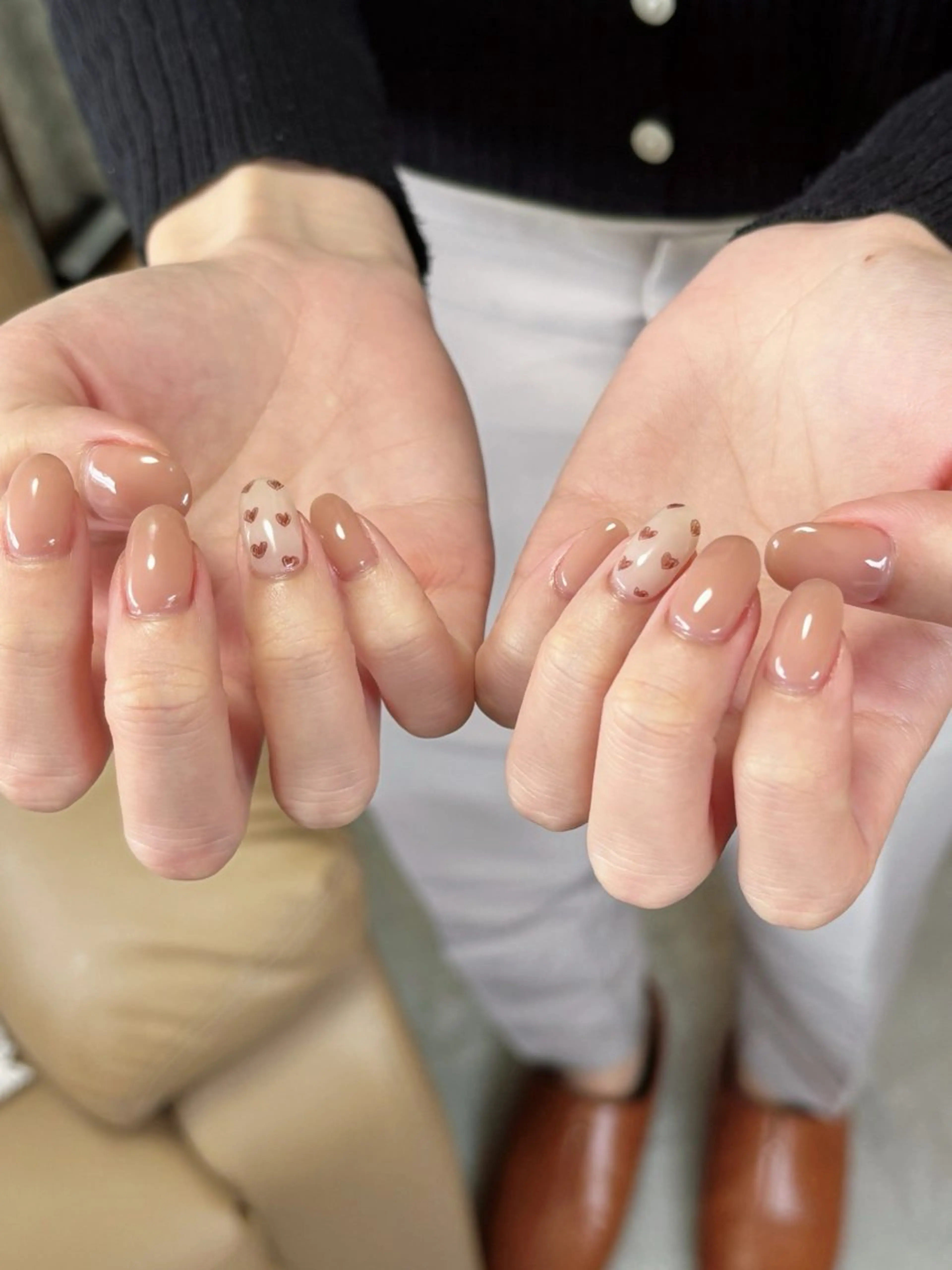 ネイル キラキラネイル ニュアンスネイル オフィスネイル ワンカラーネイル シンプルネイル ハンドネイル tamu nail 　金町のネイルデザイン