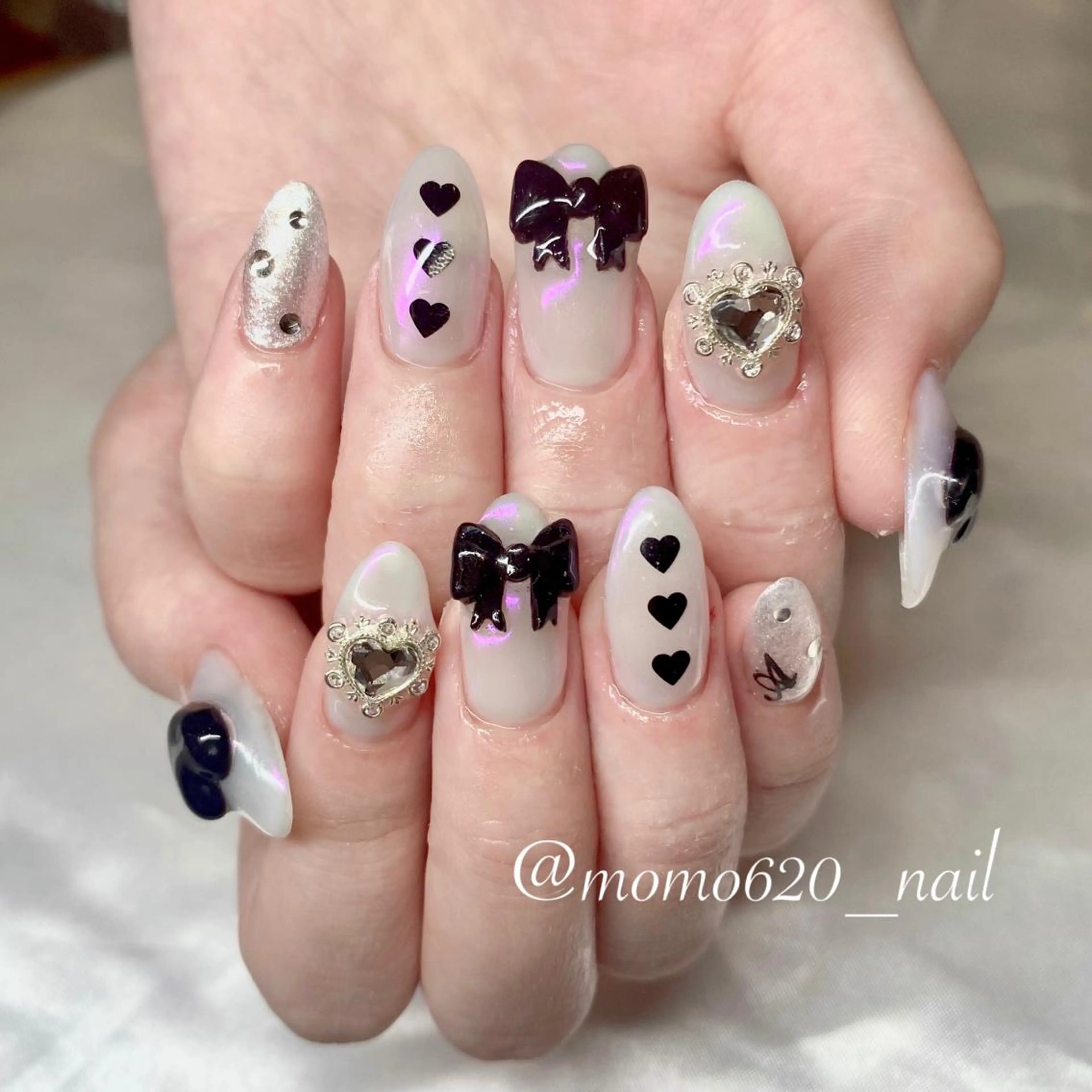 ネイル ピンク nailsalon moca 堀江店所属・moca堀江店 momokaのネイルデザイン