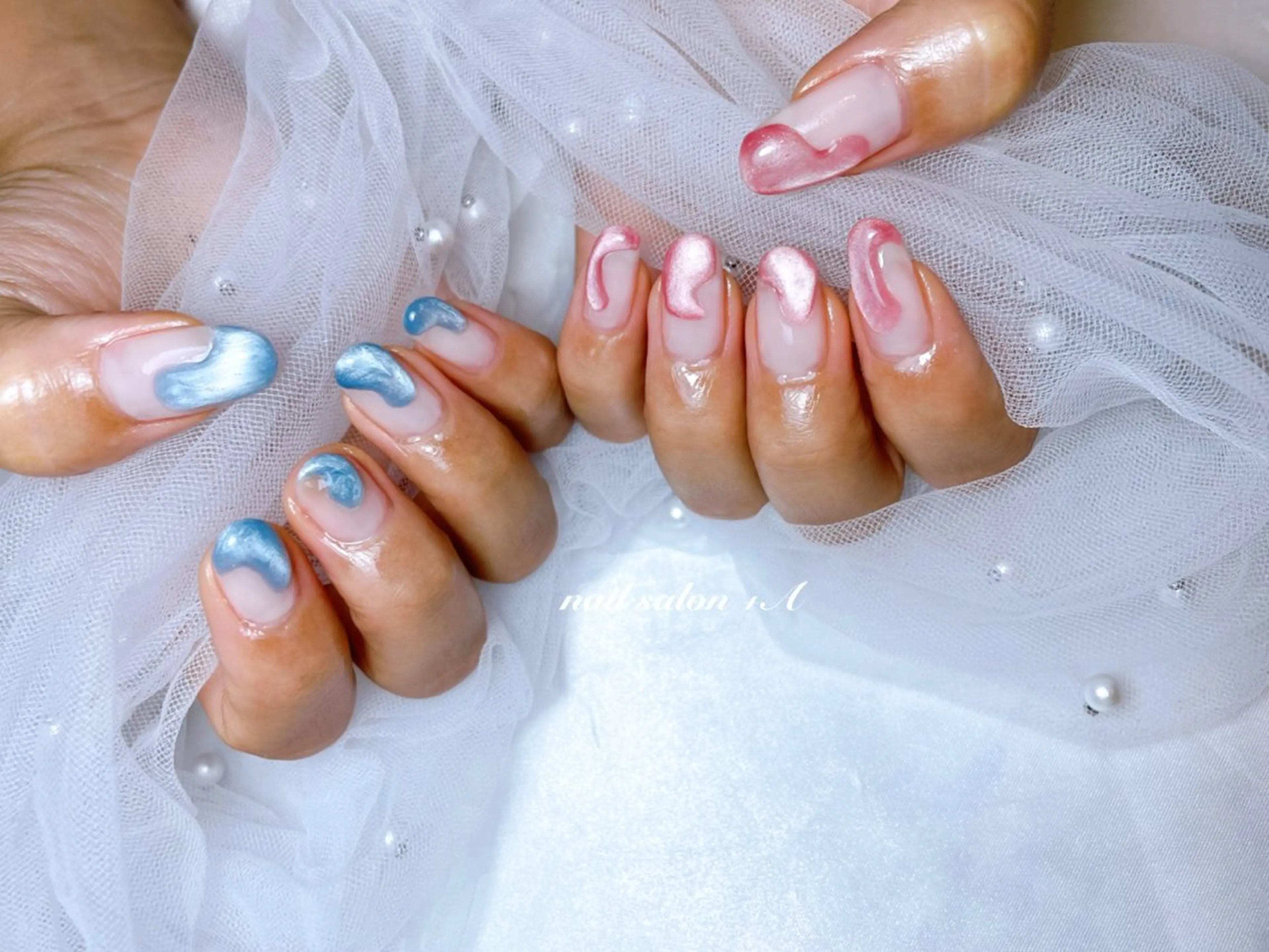 ミディアム ハンドネイル nail salon +A所属・Nail Salon +Aのネイルデザイン