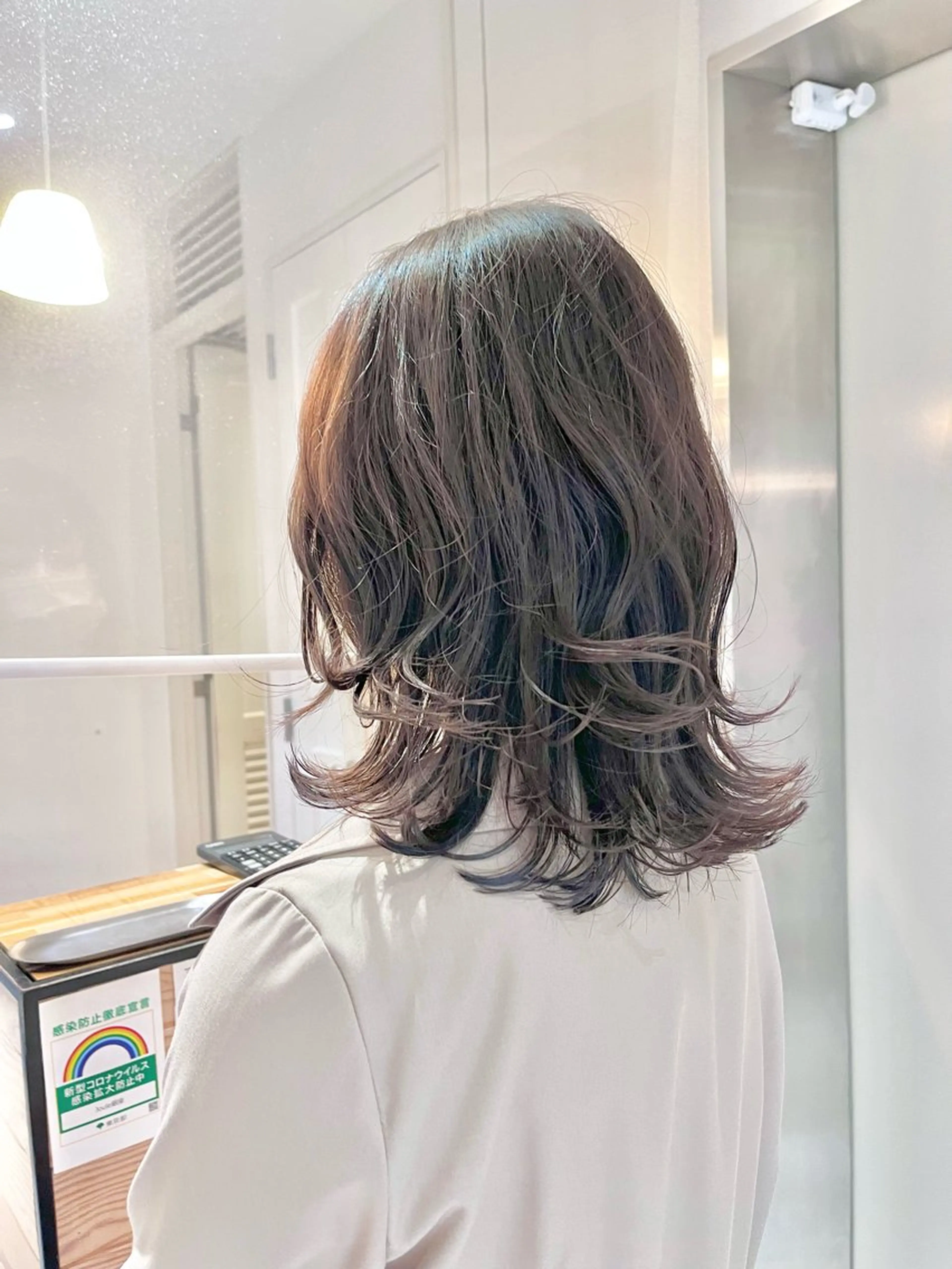 ショート カラー ヘアカラー トリートメント 銀座✨綺麗になれる ストレート✨中山蓮のヘアスタイル
