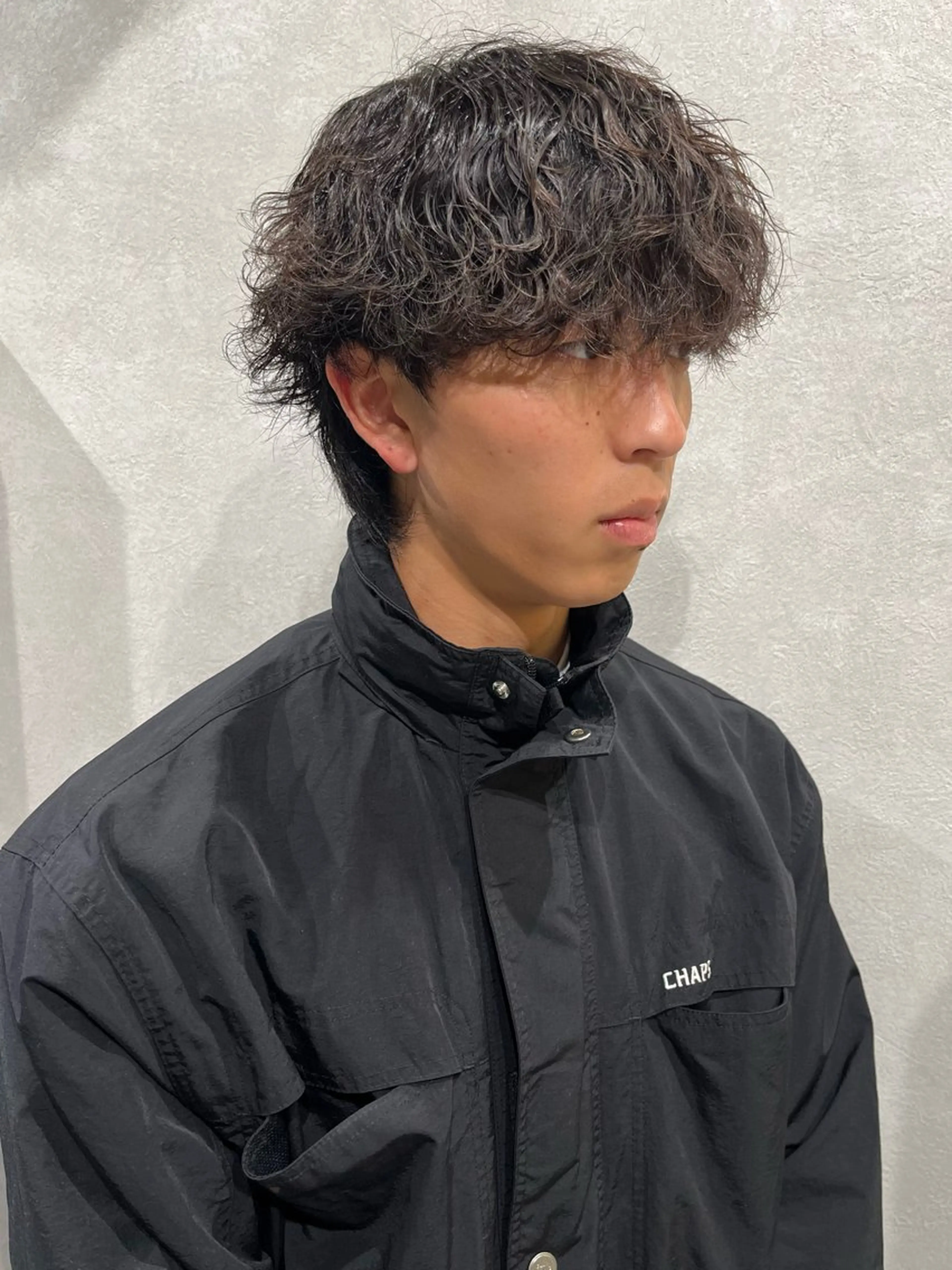 パーマ ウルフ.クロスパーマ 🖤RYOKAのヘアスタイル
