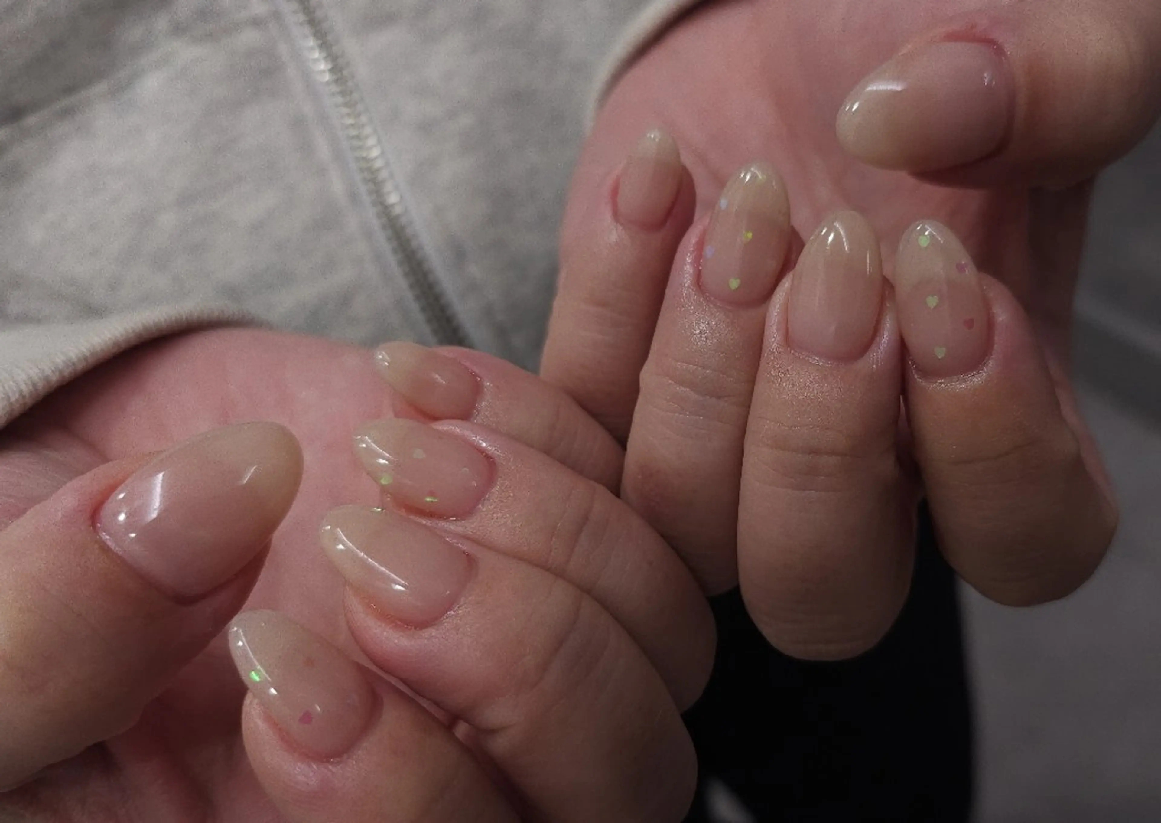 ネイル アートネイル ドット ジェルネイル ハート パラジェル ハンドネイル puku nail 🌼kazu🌼のネイルデザイン