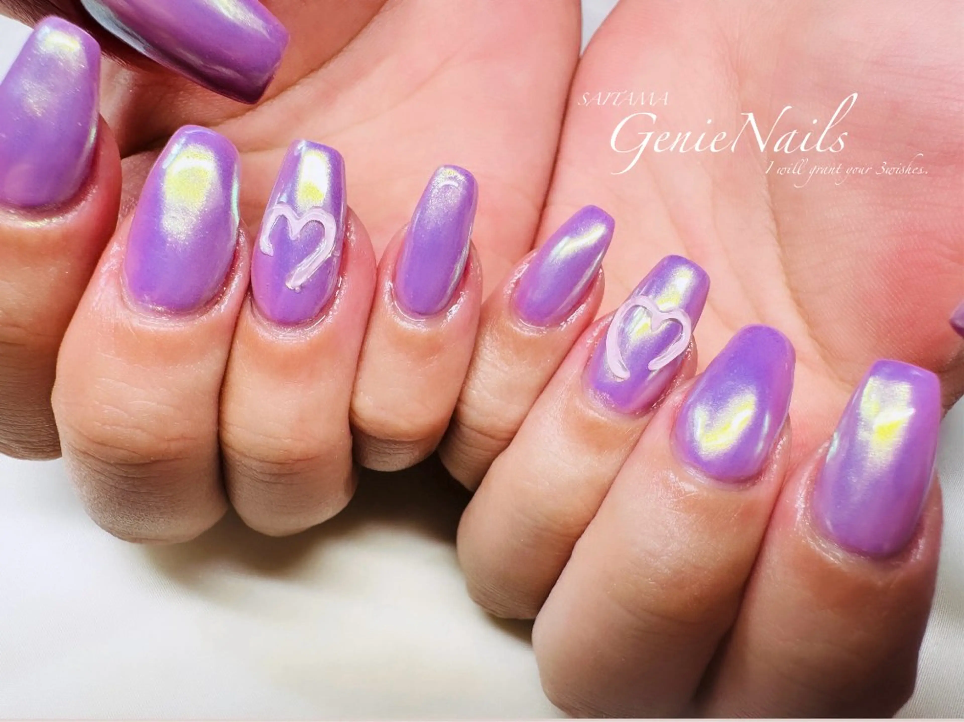 メンズ ネイル アートネイル 長さ出し ロングネイル 持ち込み 春ネイル Genie Nailsのネイルデザイン