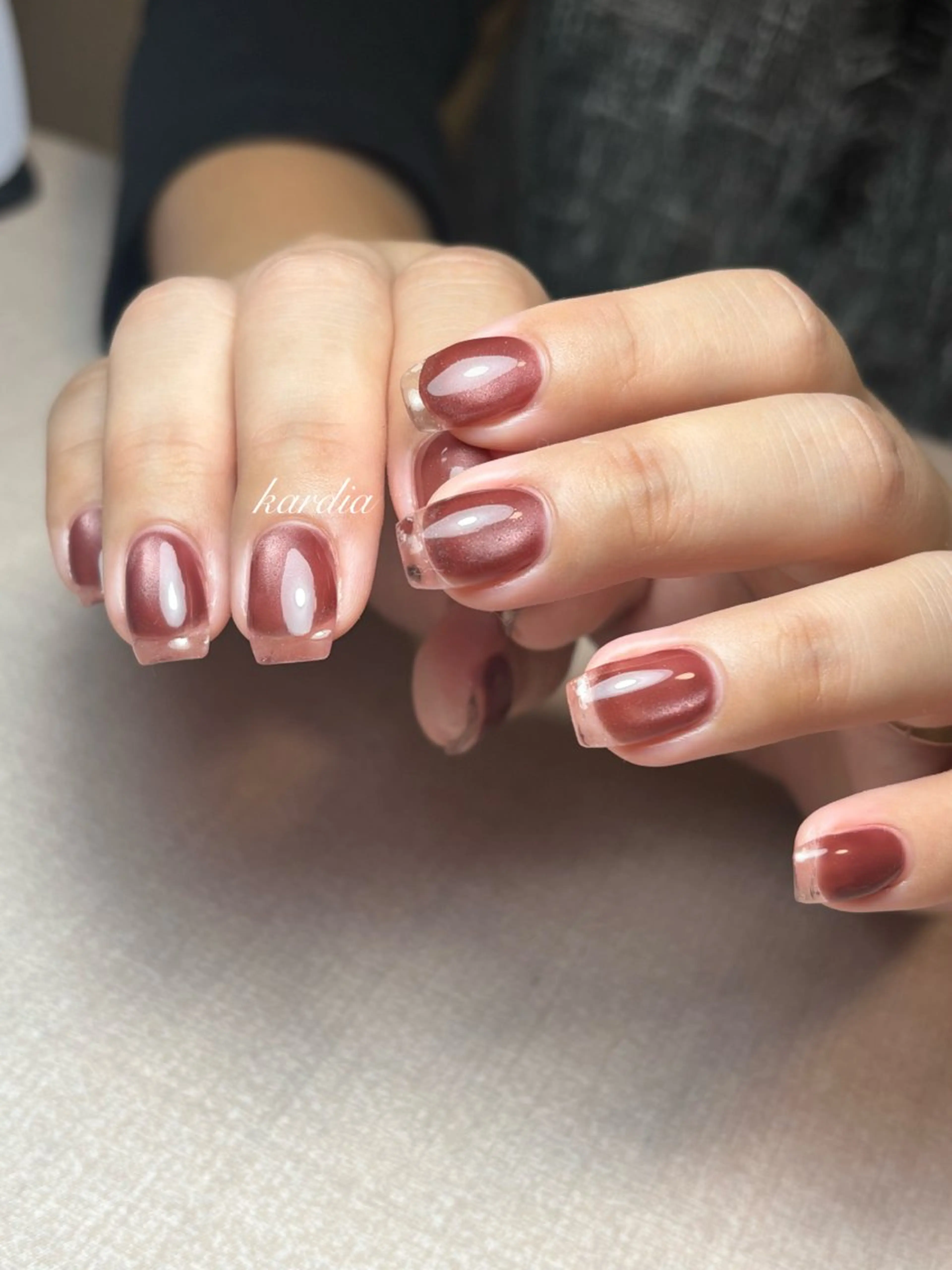 ネイル ハンドネイル καρδιά -ｶﾙﾃﾞｨｱ-のネイルデザイン