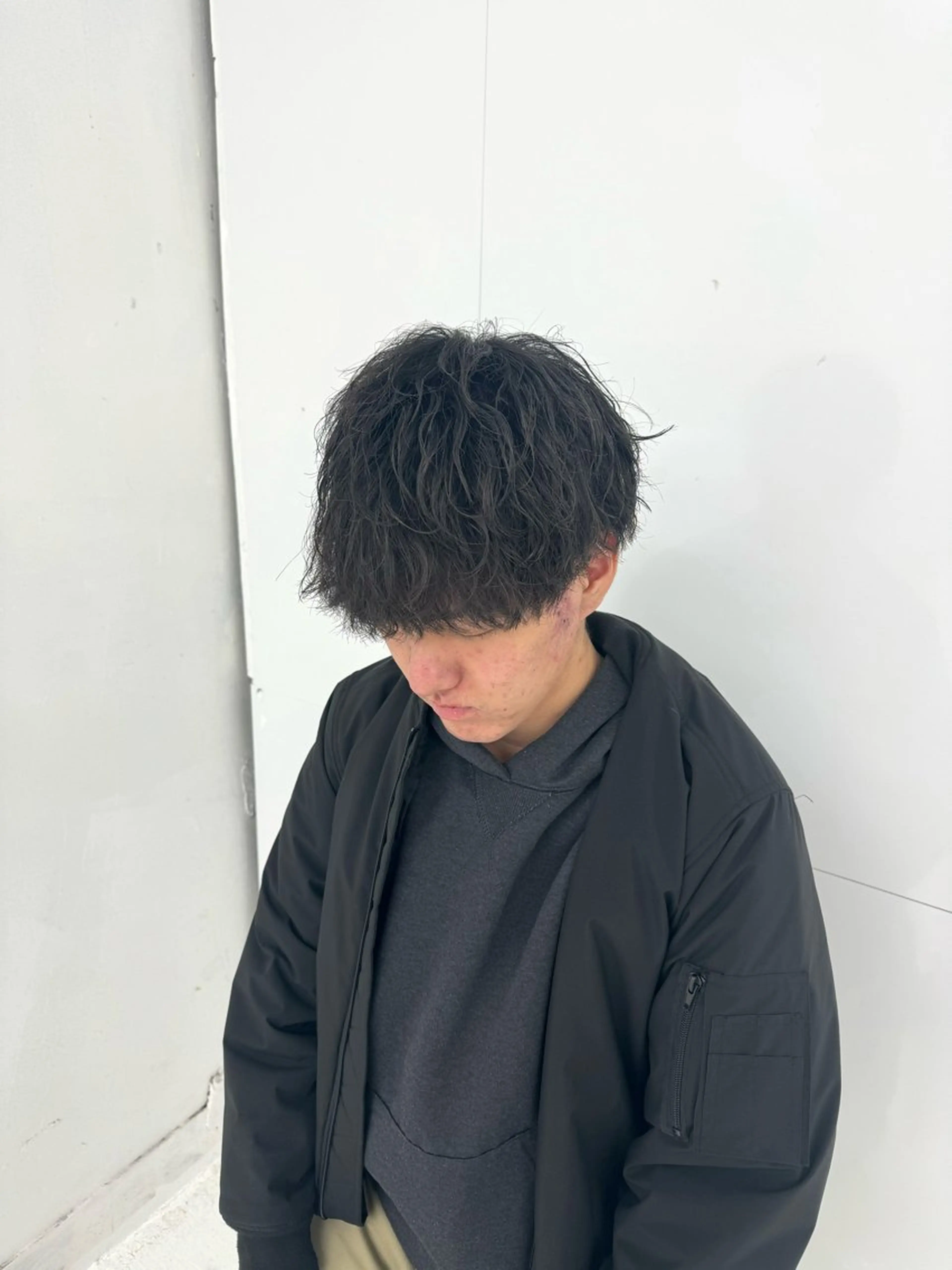 パーマ メンズ カット パーマ 柏メンズカットパーマ NO.1タイチのヘアスタイル