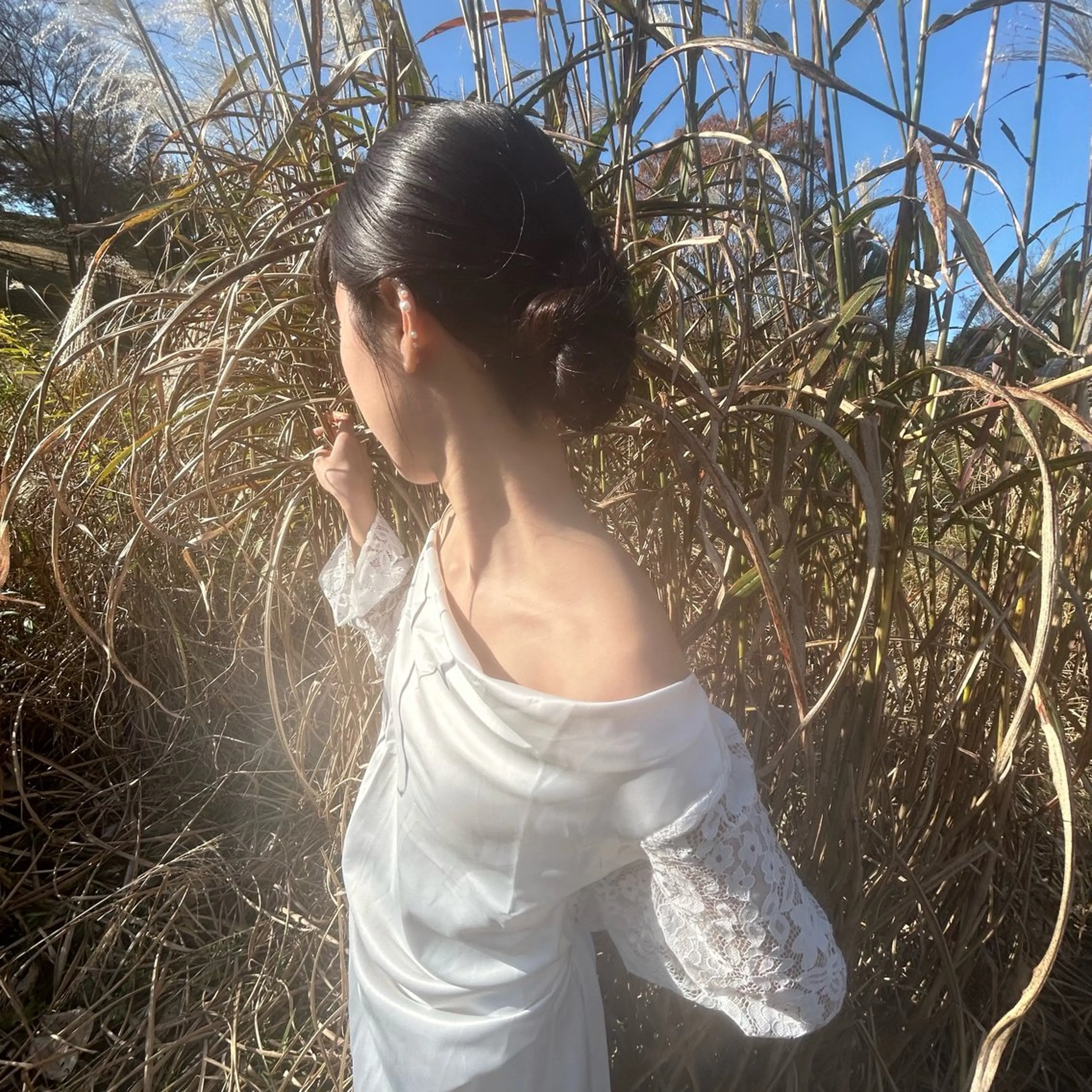 ロング ヘアアレンジ 結婚式・ブライダル ヘアセット 飯塚 沙衣のヘアスタイル