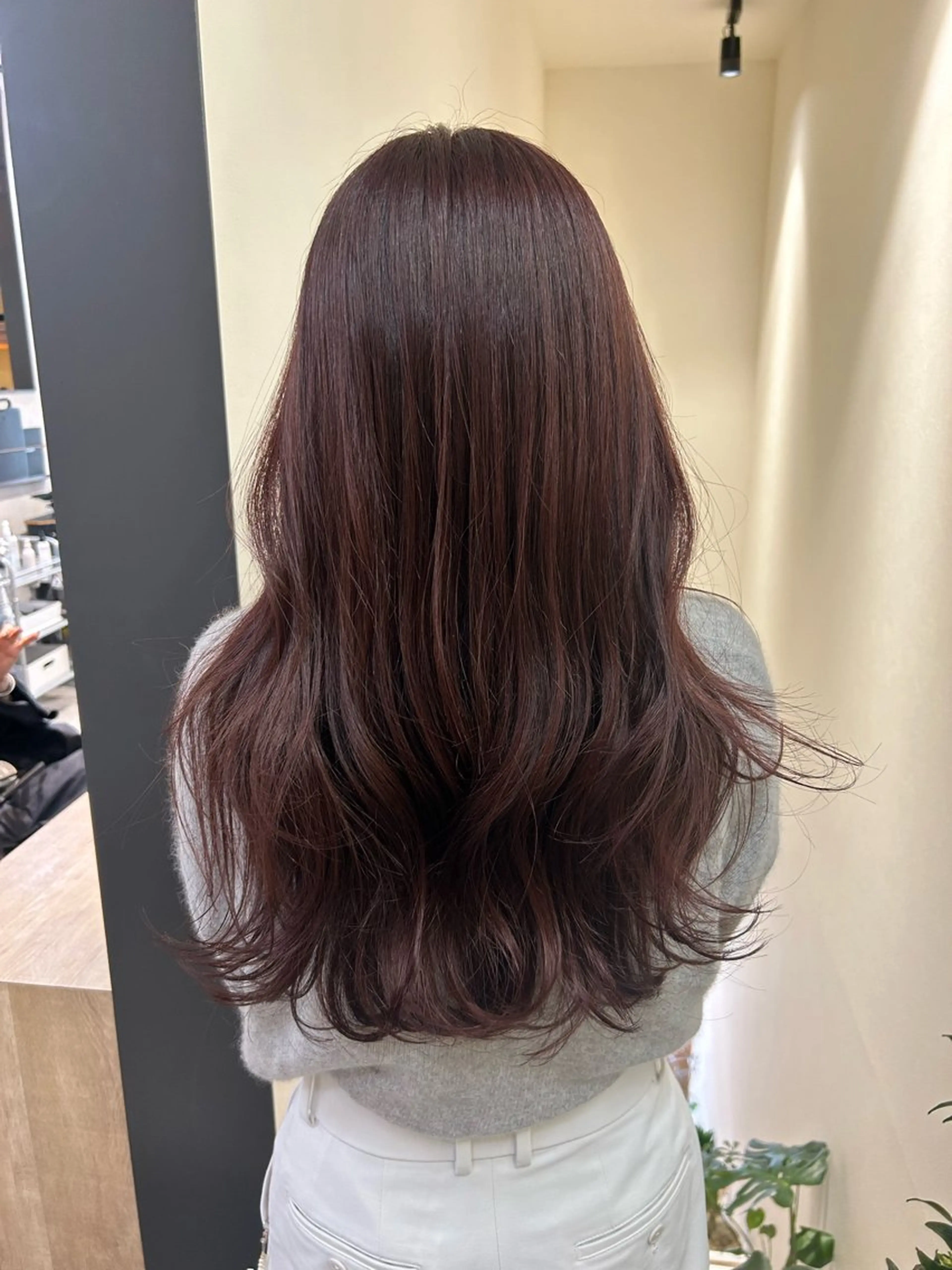 ロング カラー ブラウンカラー レッドカラー レッドブラウン カット ヘアカラー トリートメント hub hair レイヤー/透明感のヘアスタイル