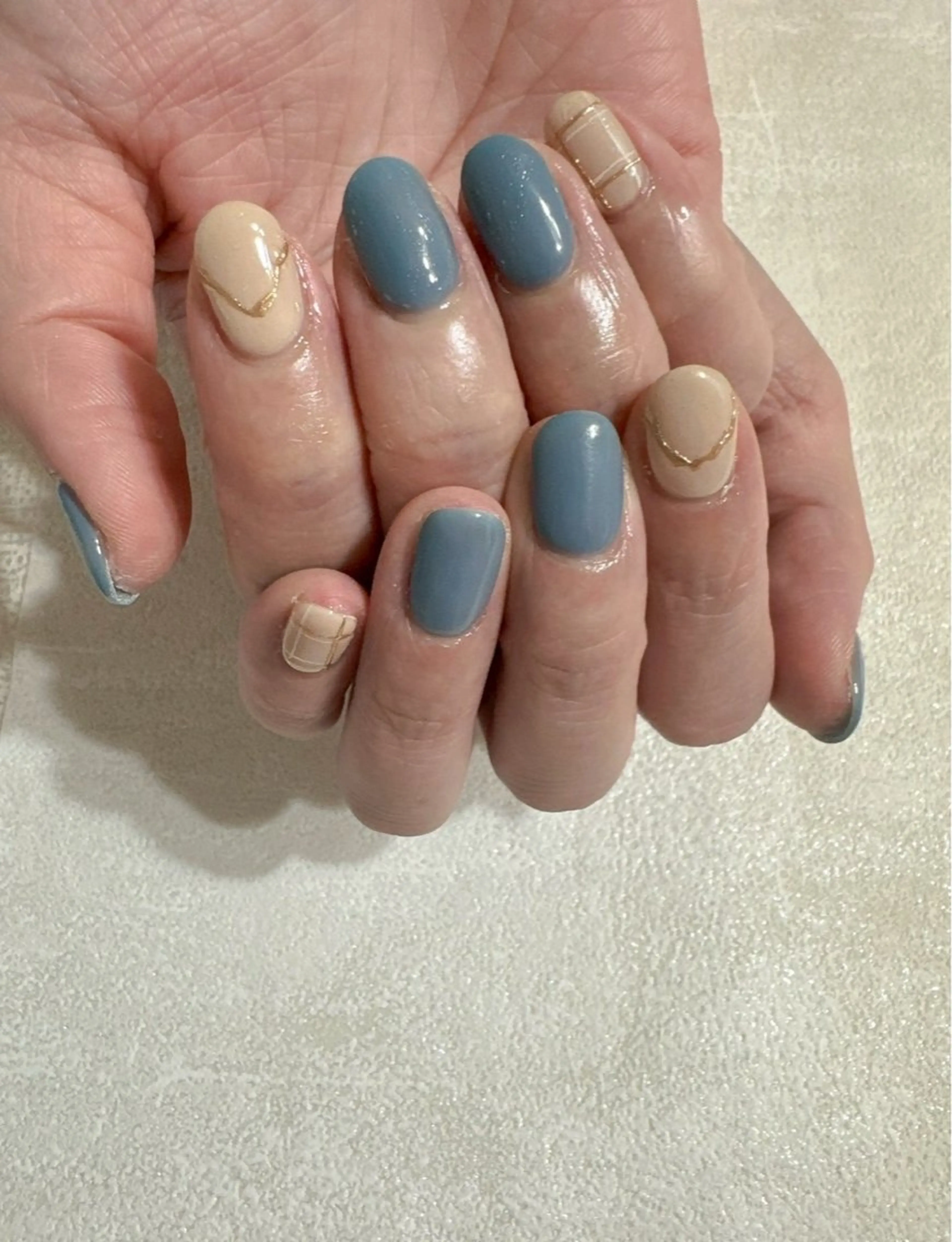 ネイル オーロラネイル フットネイル フレンチネイル ジェルネイル マグネットネイル ハンドネイル Mogu nail 二子玉川のネイルデザイン