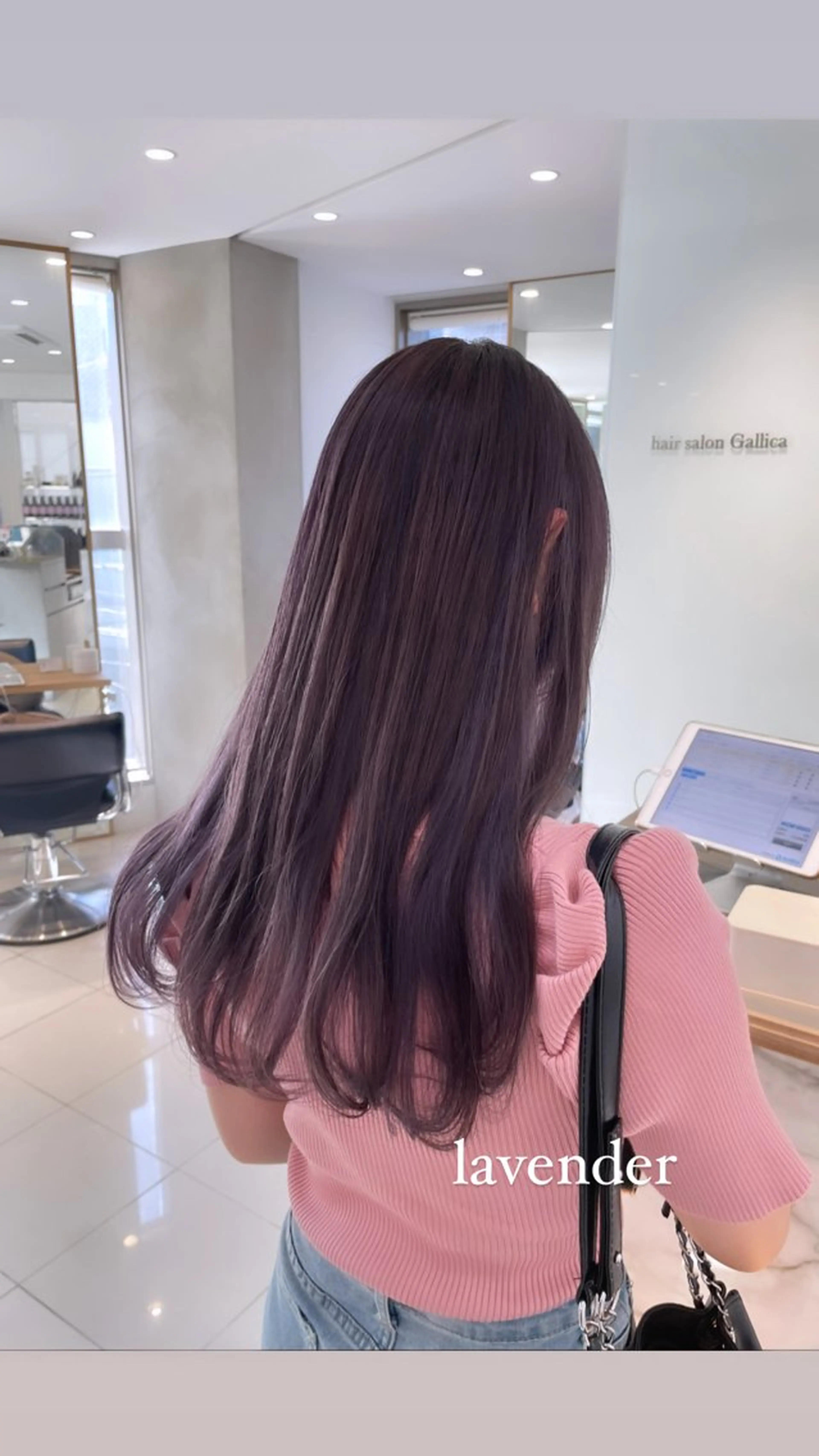 ロング カラー ヘアアレンジ ブリーチ ダブルカラー ラベンダーカラー ラベンダーピンク ブリーチなしカラー ヘアカラー トリートメント ヘアセット topstylist 🖤川辺晴加🖤のヘアスタイル