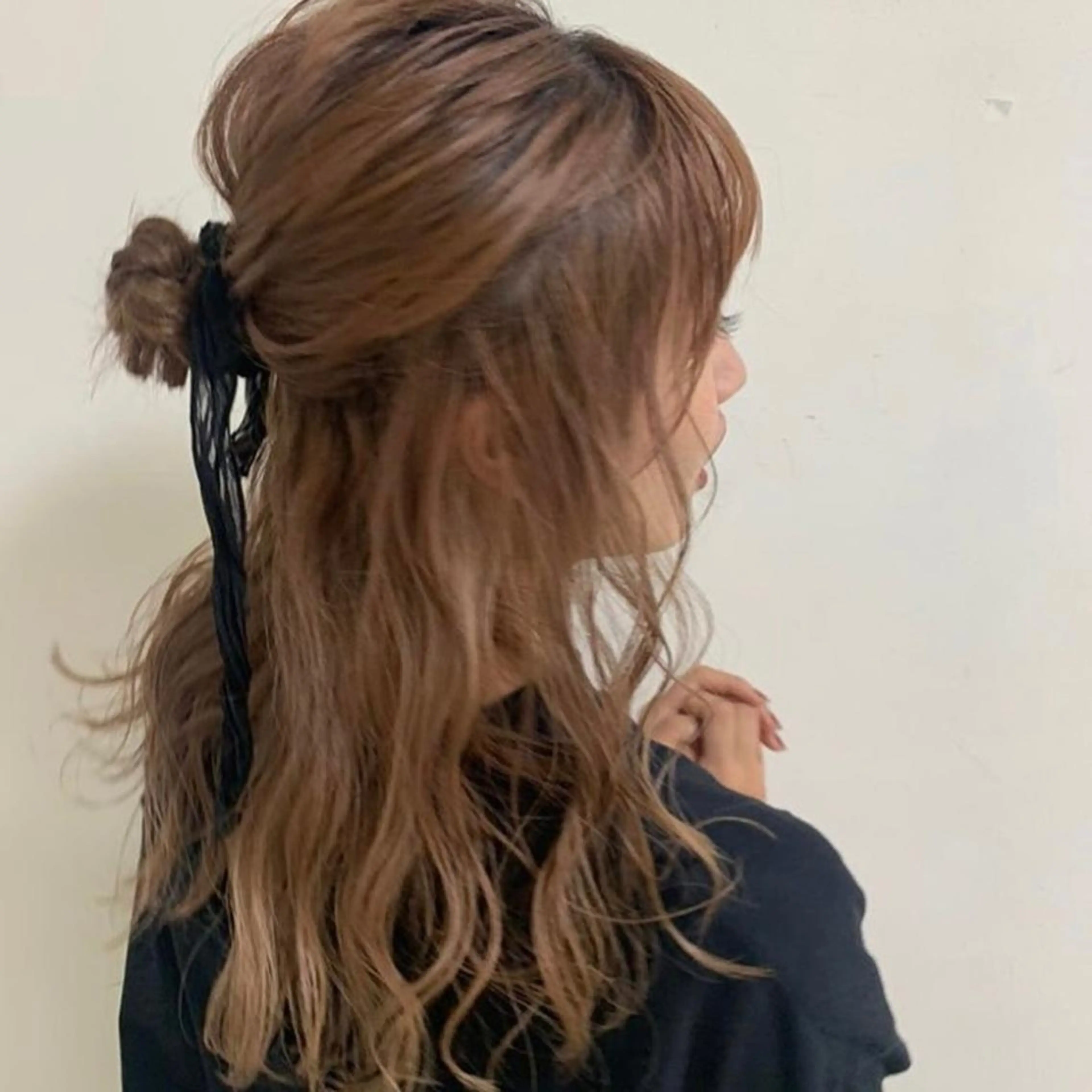 セミロング ヘアアレンジ Crea la Luce 天神西通り店【クレアラルーチェ】所属・クレアラルーチェ 天神西通りのマツエク・マツパデザイン