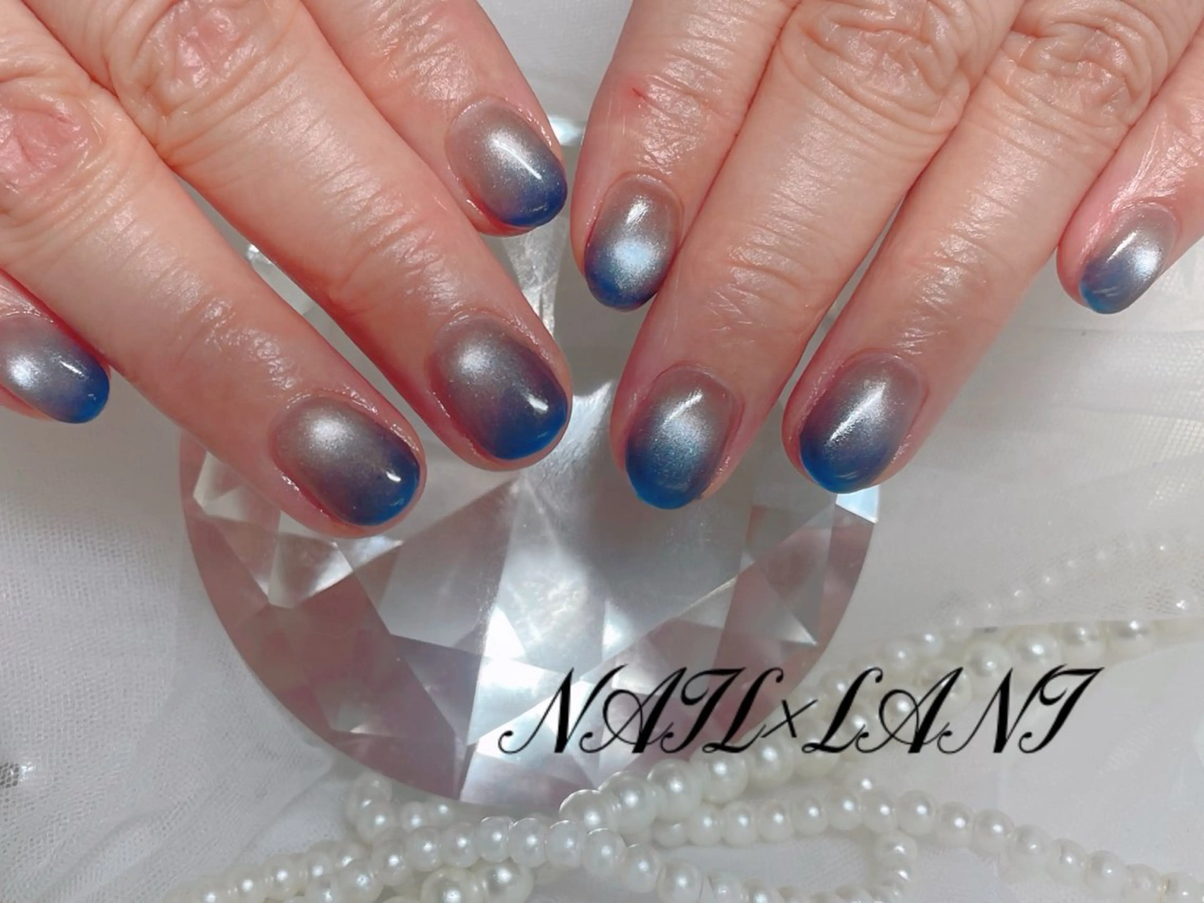 ネイル フットネイル ジェルネイル マグネットネイル パラジェル 一之瀬 柚季のネイルデザイン