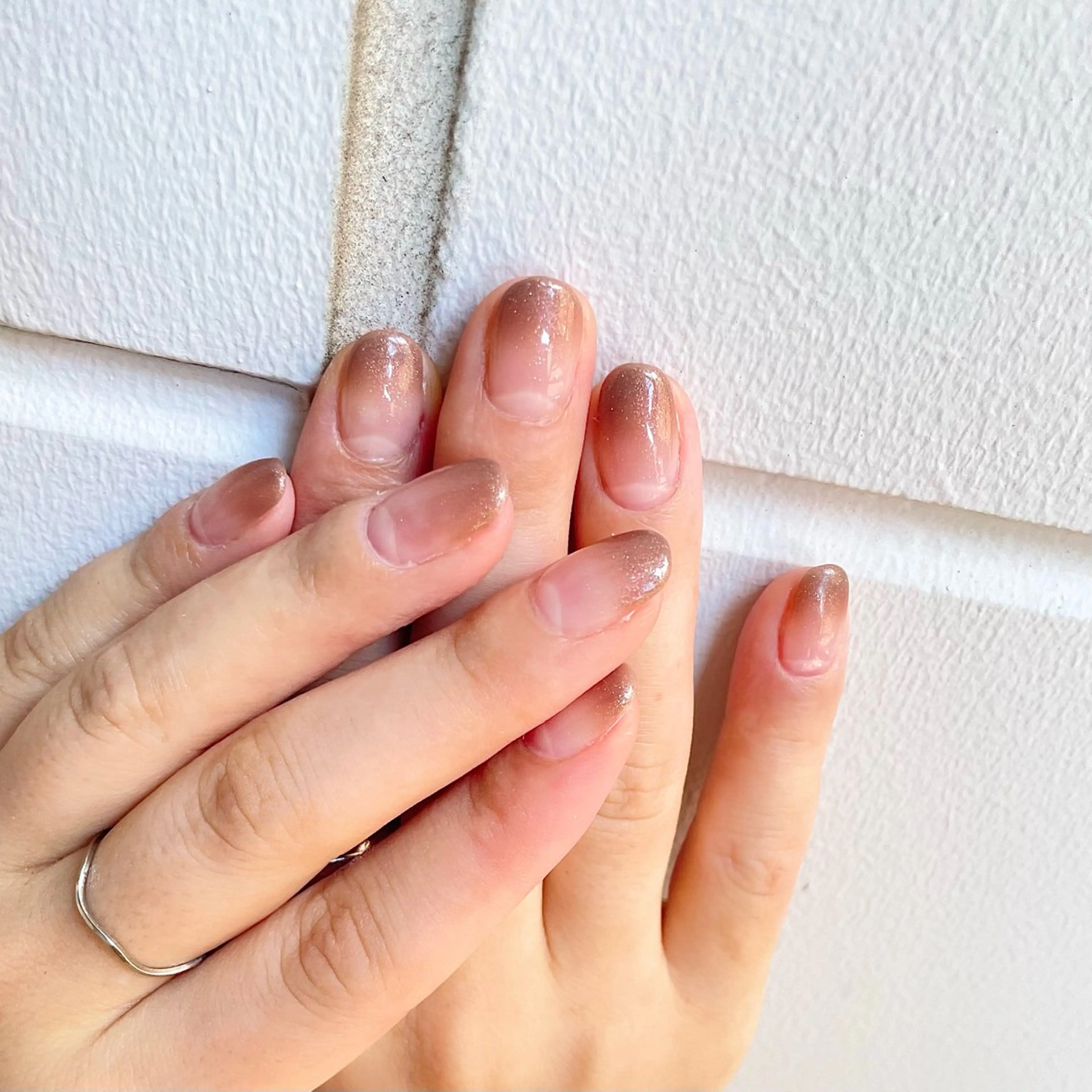 ネイル ブラウン nailsalon amity🌿池田のネイルデザイン