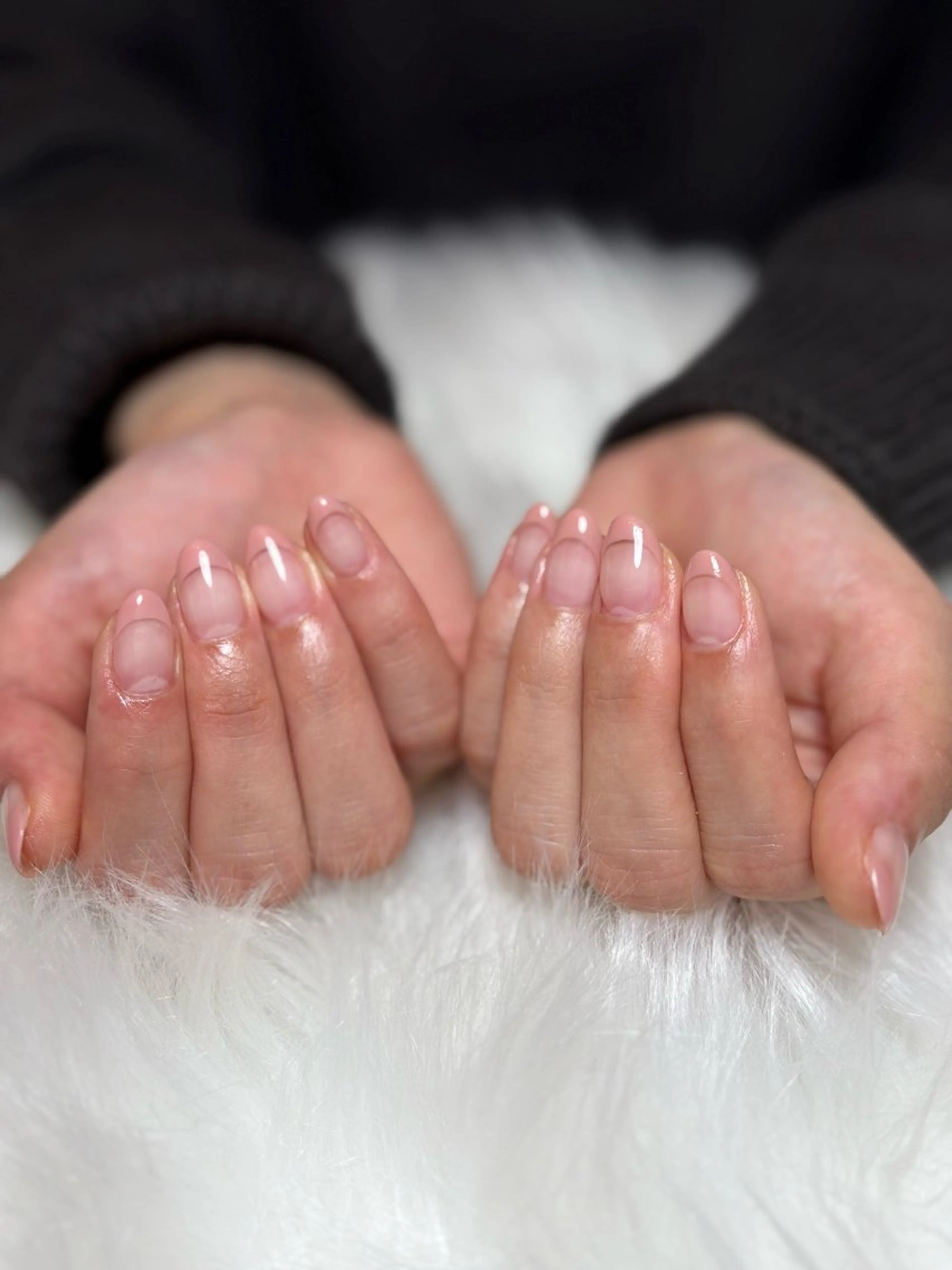 ネイル フレンチネイル オフィスネイル ピンク 春ネイル Minamo 🩵のネイルデザイン