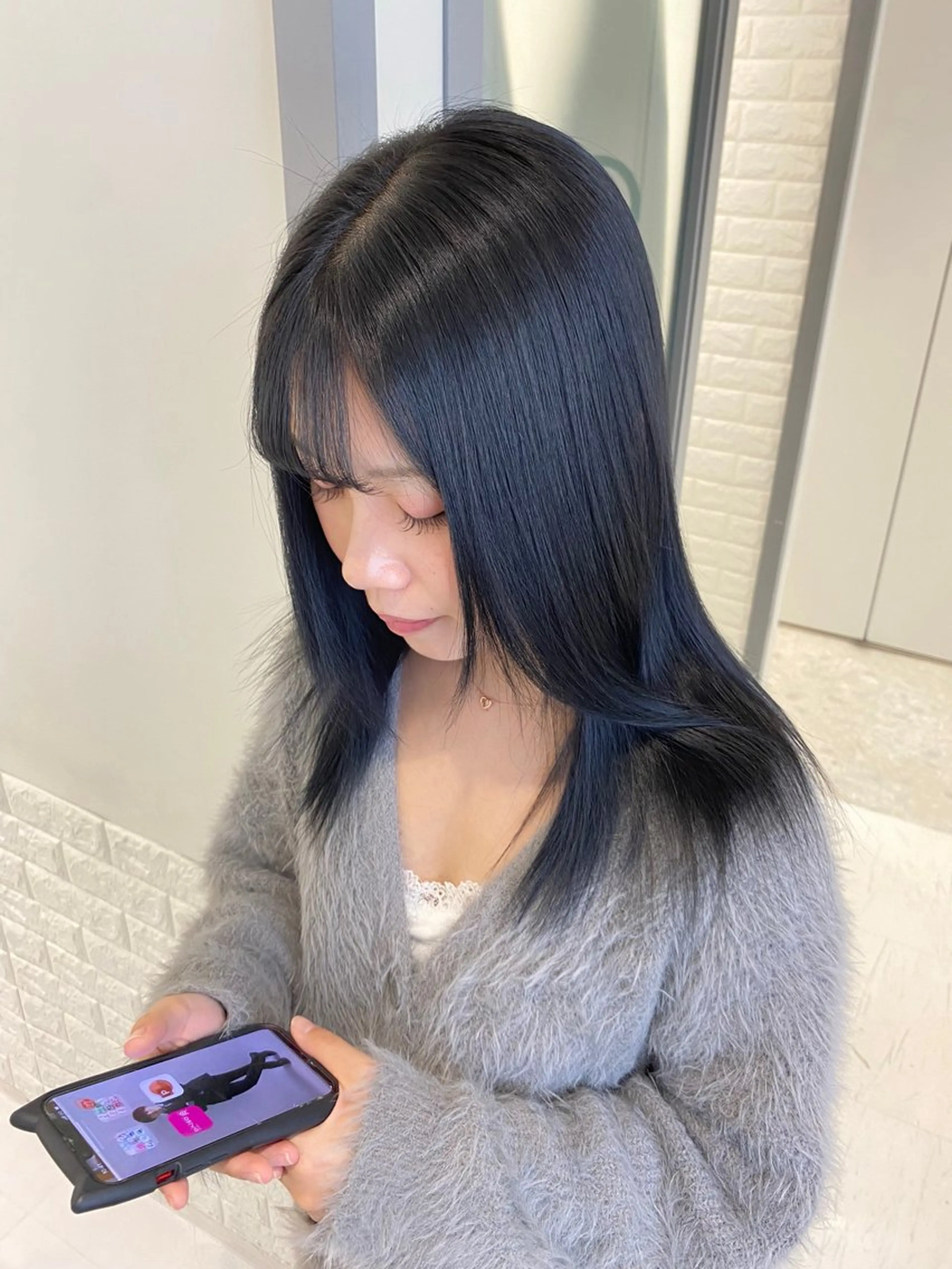 セミロング カラー 🌻Insta指名 NO.1🌻Shoのヘアスタイル