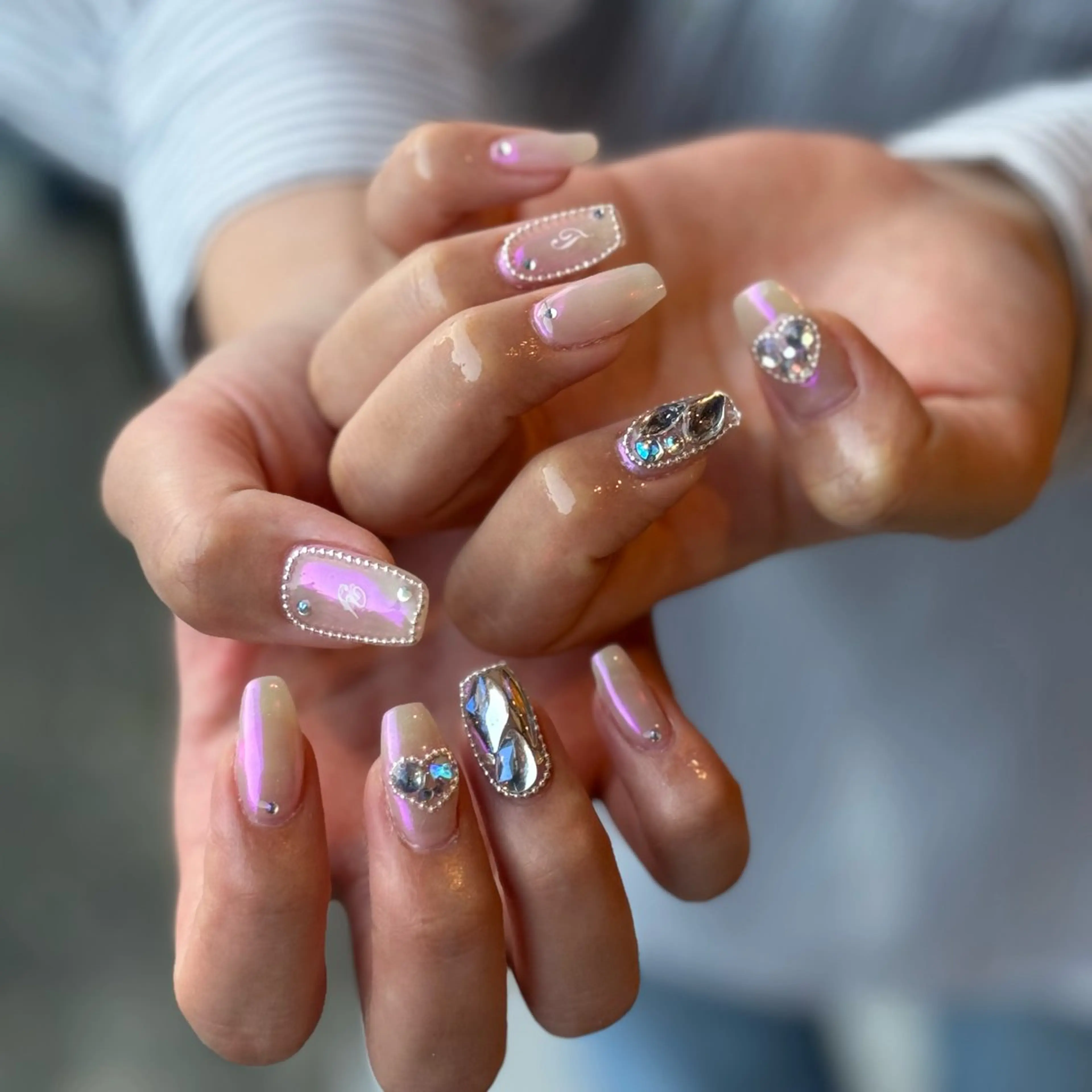 ネイル 持ち込み ハンドネイル addition スタッフ　Maikoのネイルデザイン