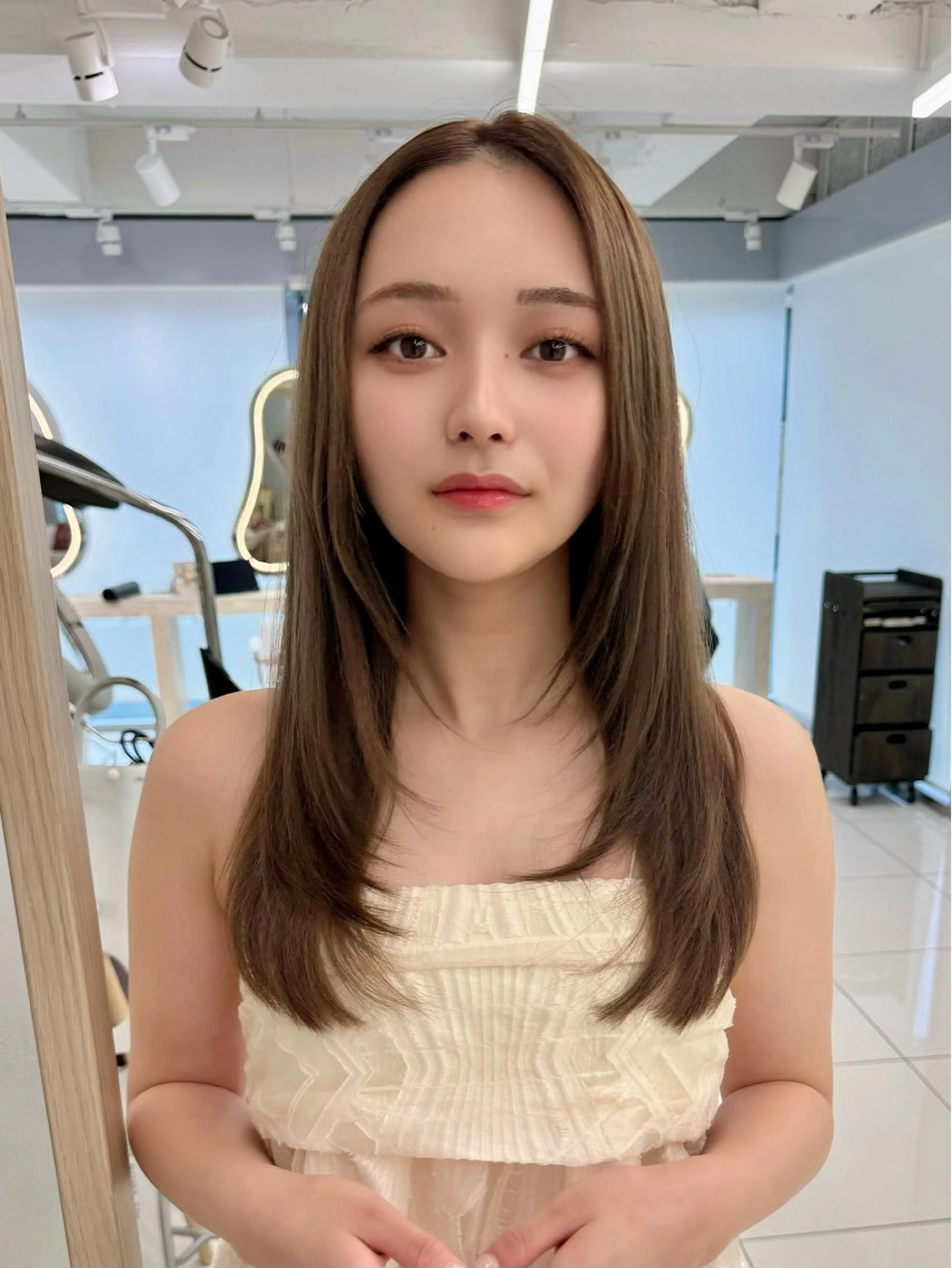 ロング カット ヘアカラー トリートメント 韓国風レイヤー/ ボブ/しんやのヘアスタイル