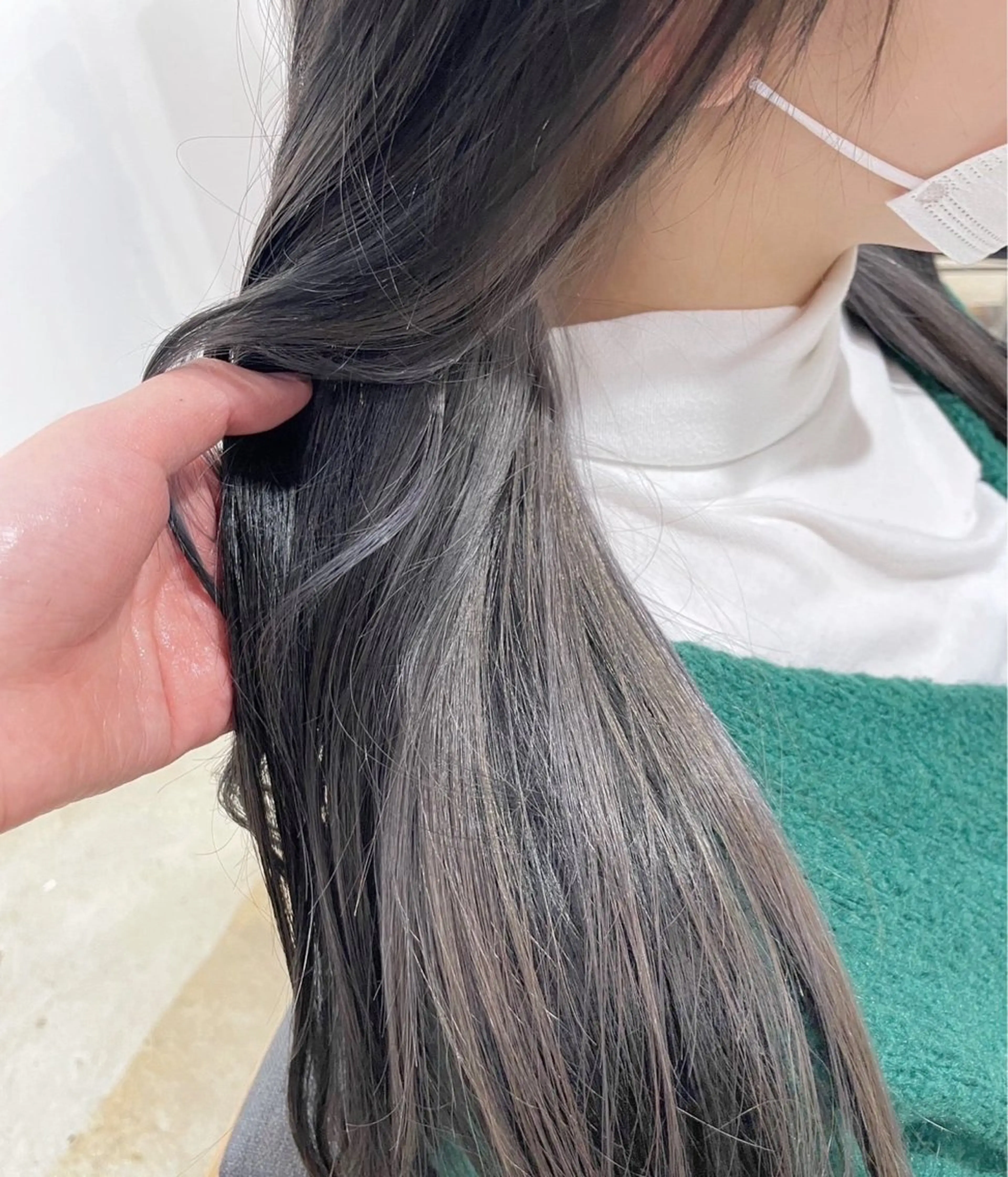 ロング カラー ヘアカラー トリートメント カットモデル/透明感 艶カラー/Rinのヘアスタイル
