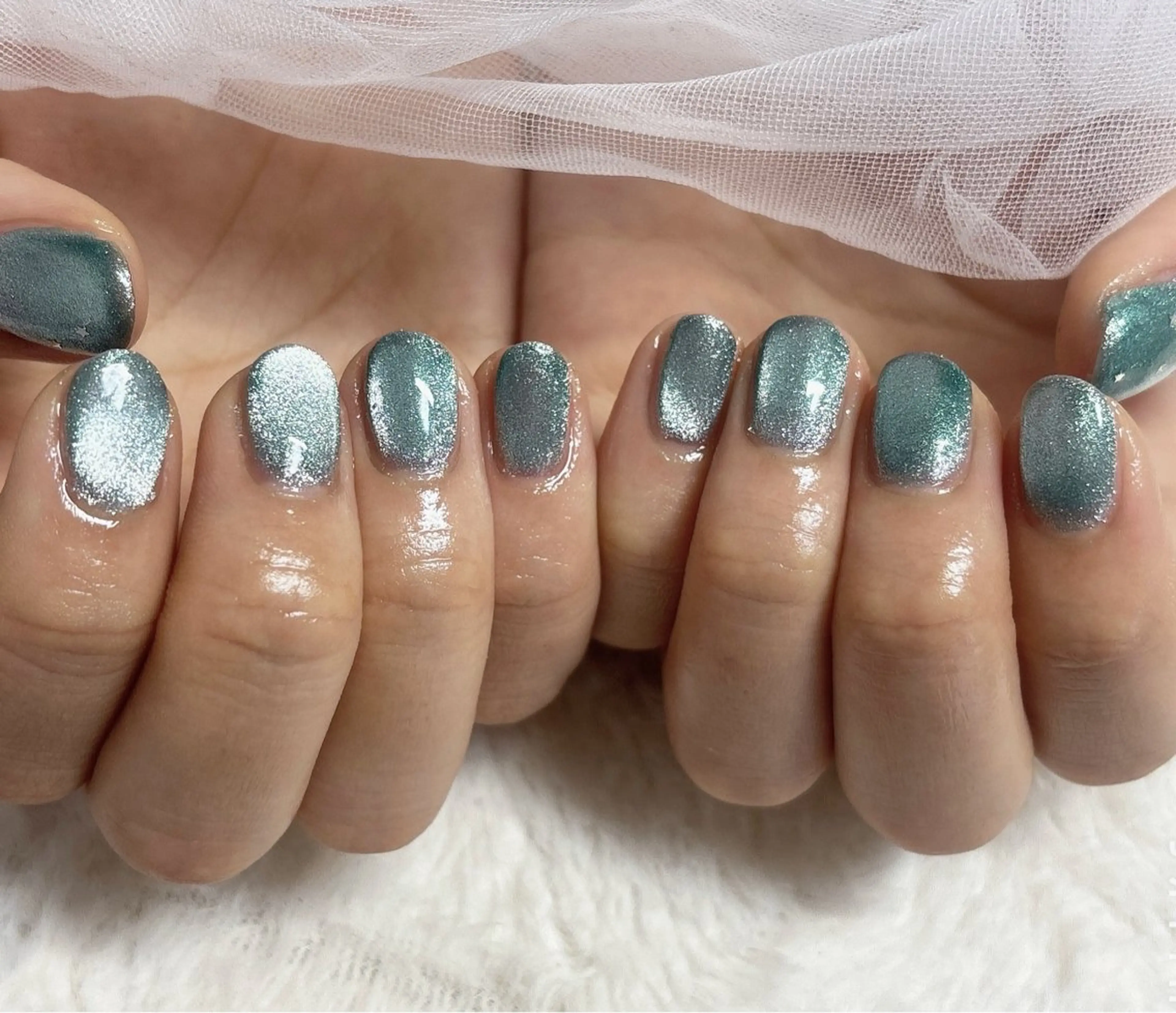 ネイル マグネットネイル マグネットワンカラー ワンカラーネイル フットネイル nail salon はるりのネイルデザイン